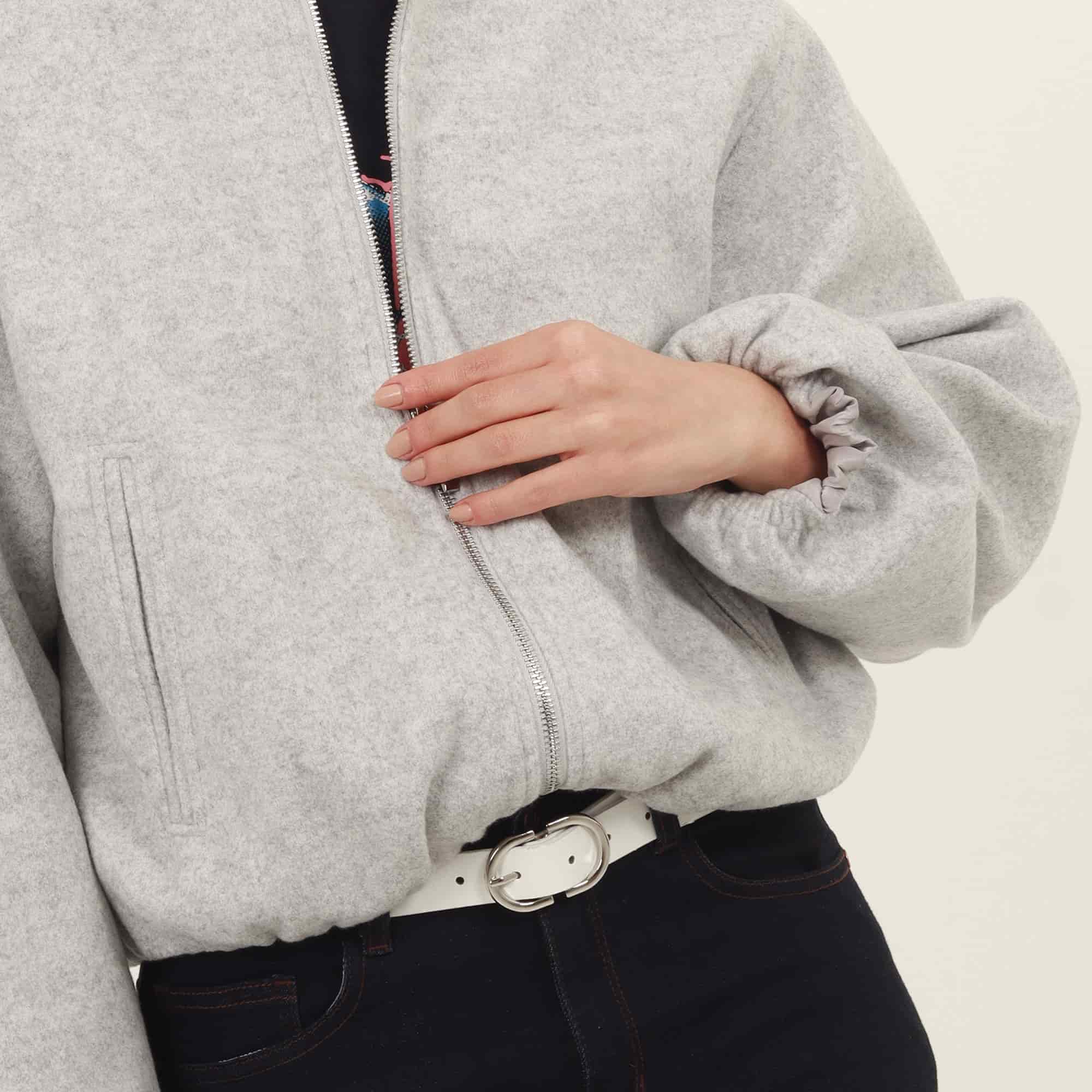 Chaqueta bomber cuello redondo - miniatura 5