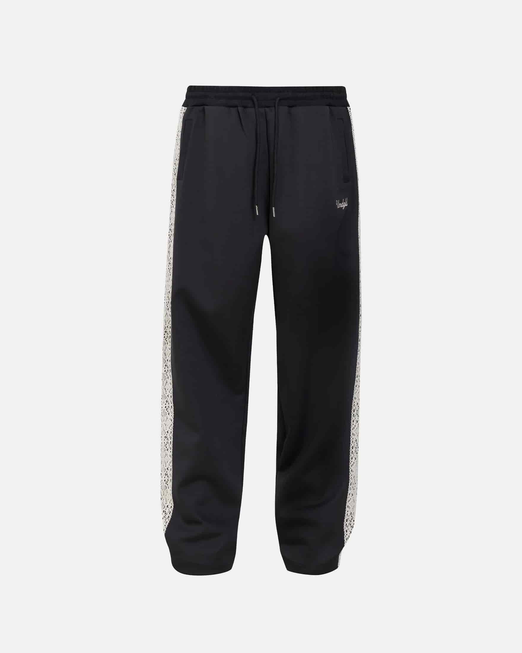 Basics Undgld Lace-panel Track Pants Black - miniatura 1