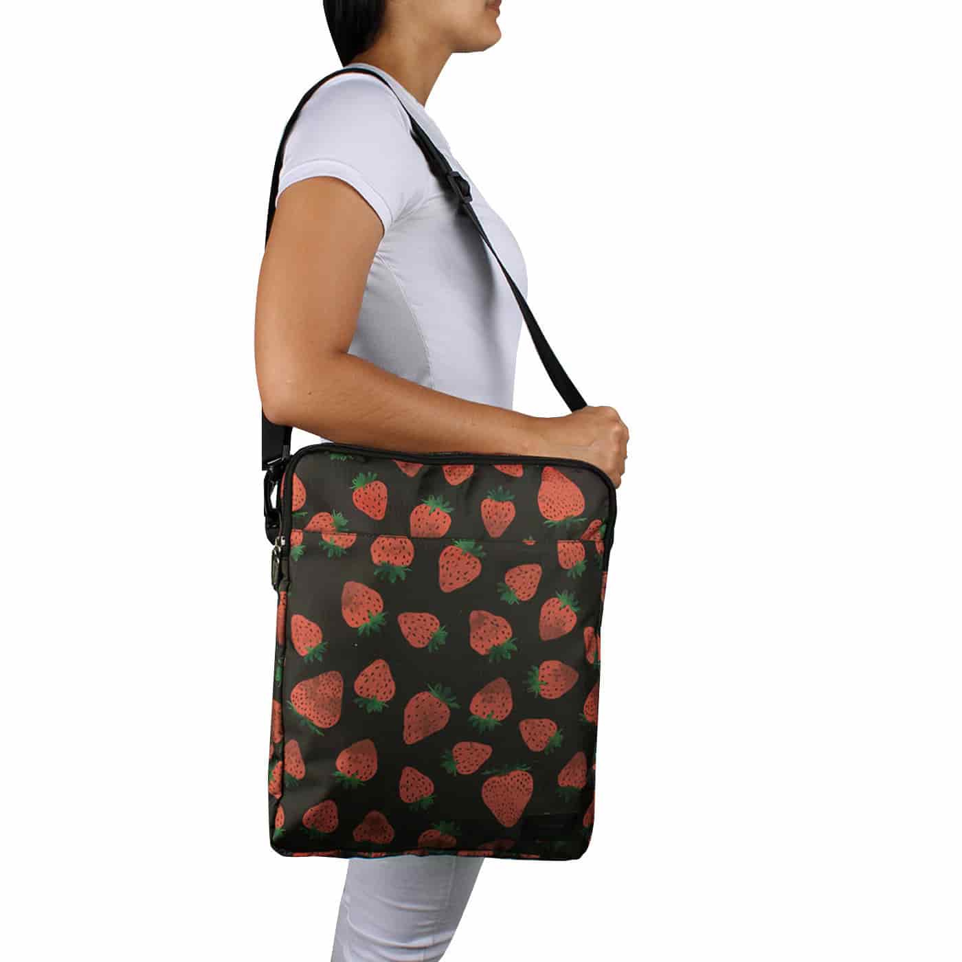 Bolso Manos Libres Convertible a Morral Citybags ULTRA Fresas - miniatura 3