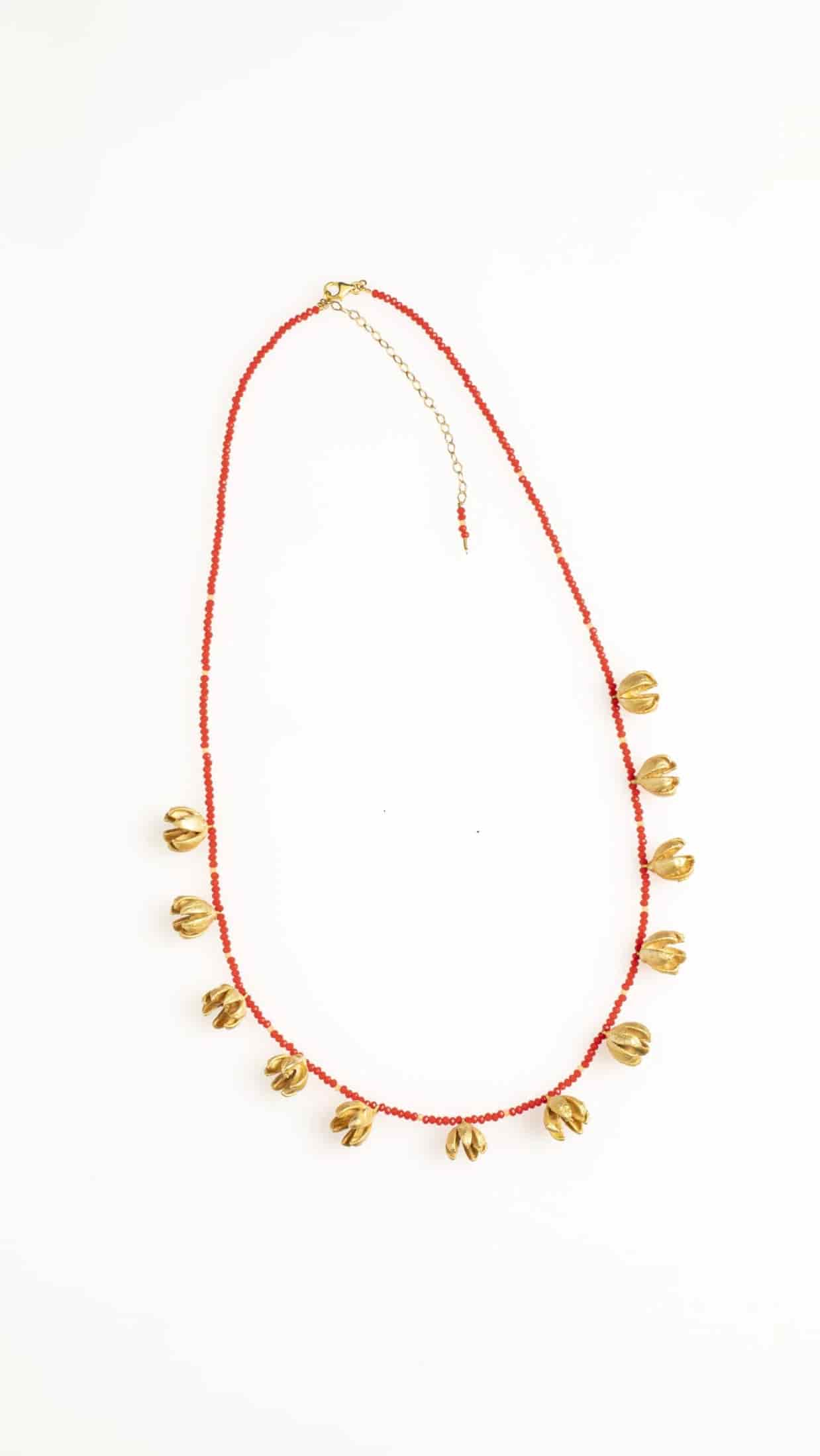 COLLAR SEMILLAS DE ENEBRO Y PIEDRAS NATURALES - miniatura 1