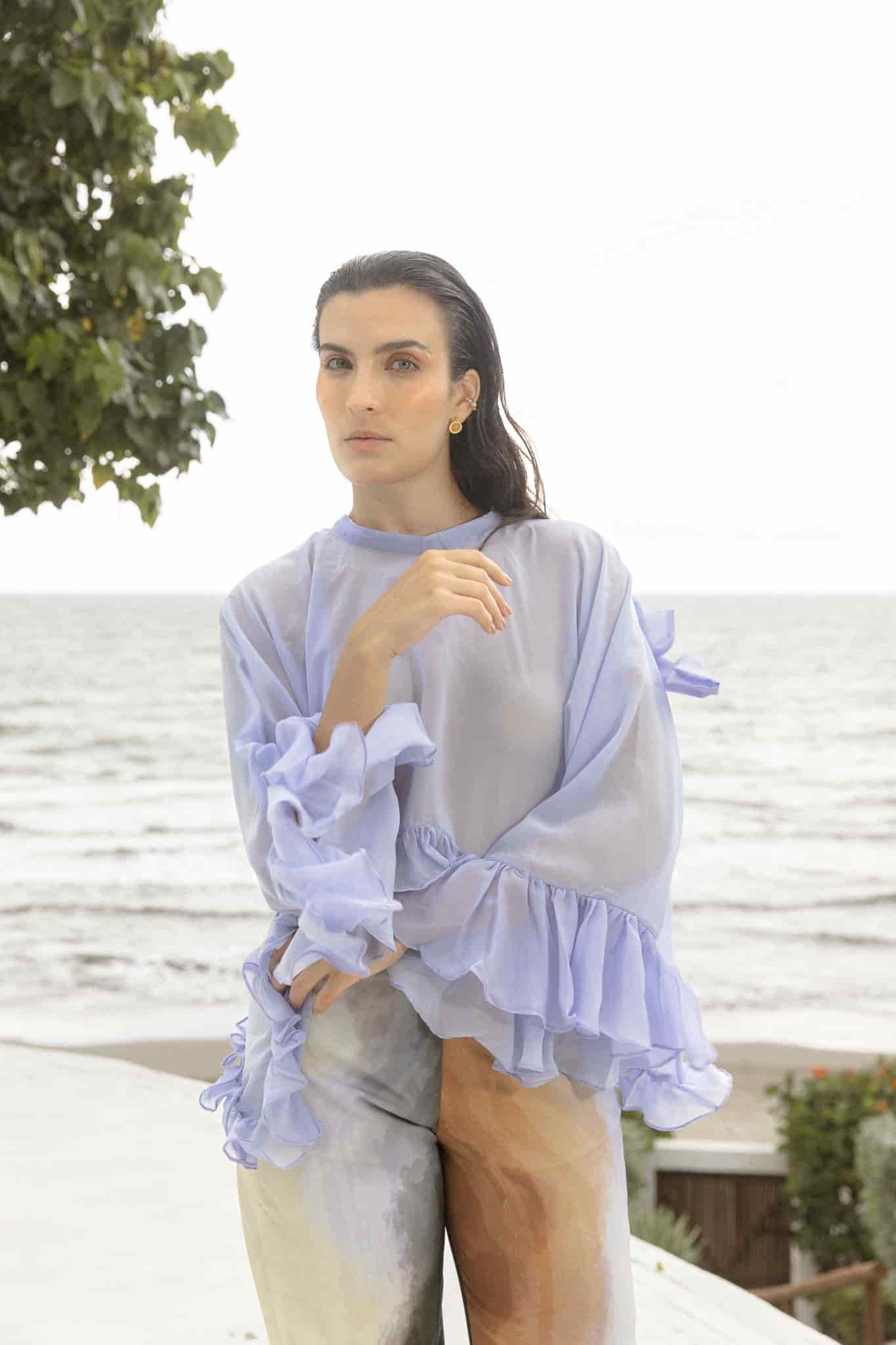 Mariposa Blouse | Blue - miniatura 1