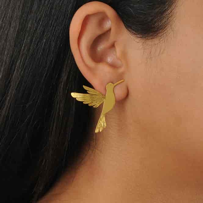 Aretes Colibri Alas del Alma - miniatura 2