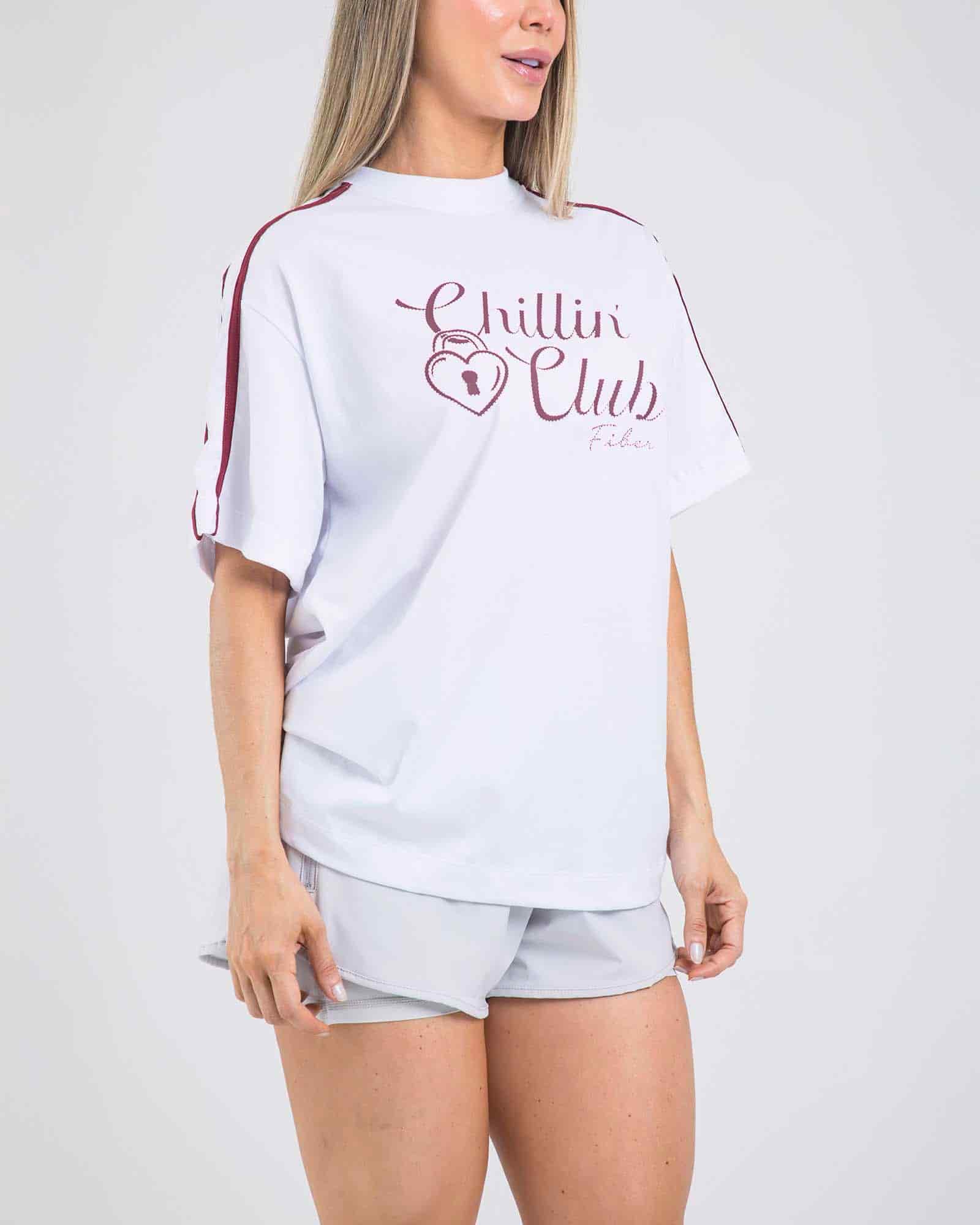 Camiseta oversize chillin blanco lumen FIBER - miniatura 2