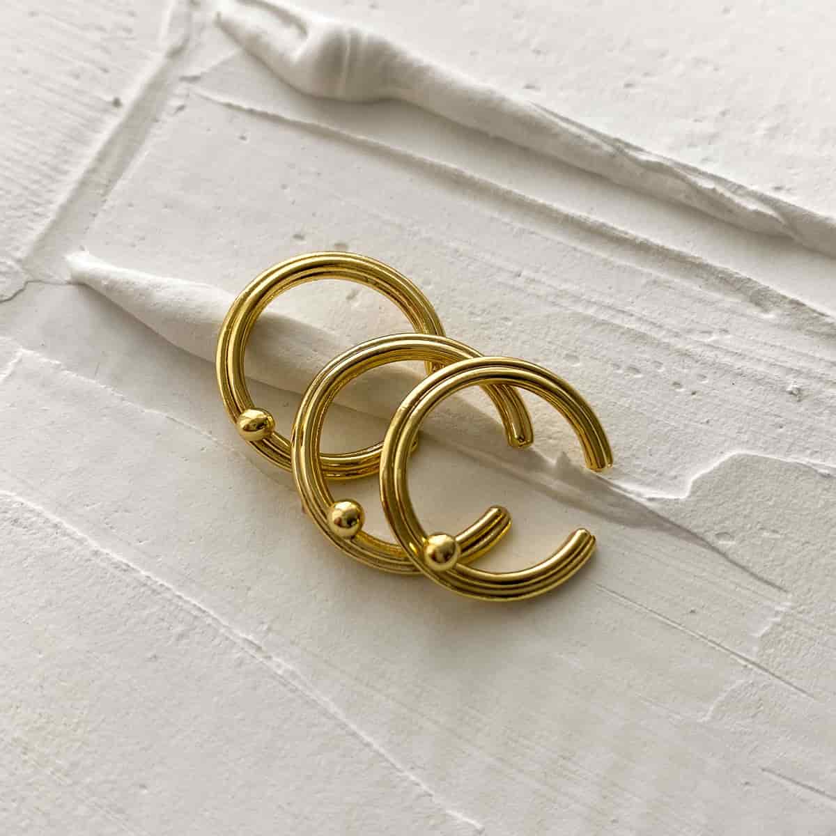 EAR CUFF LAMELL GOLD - miniatura 1