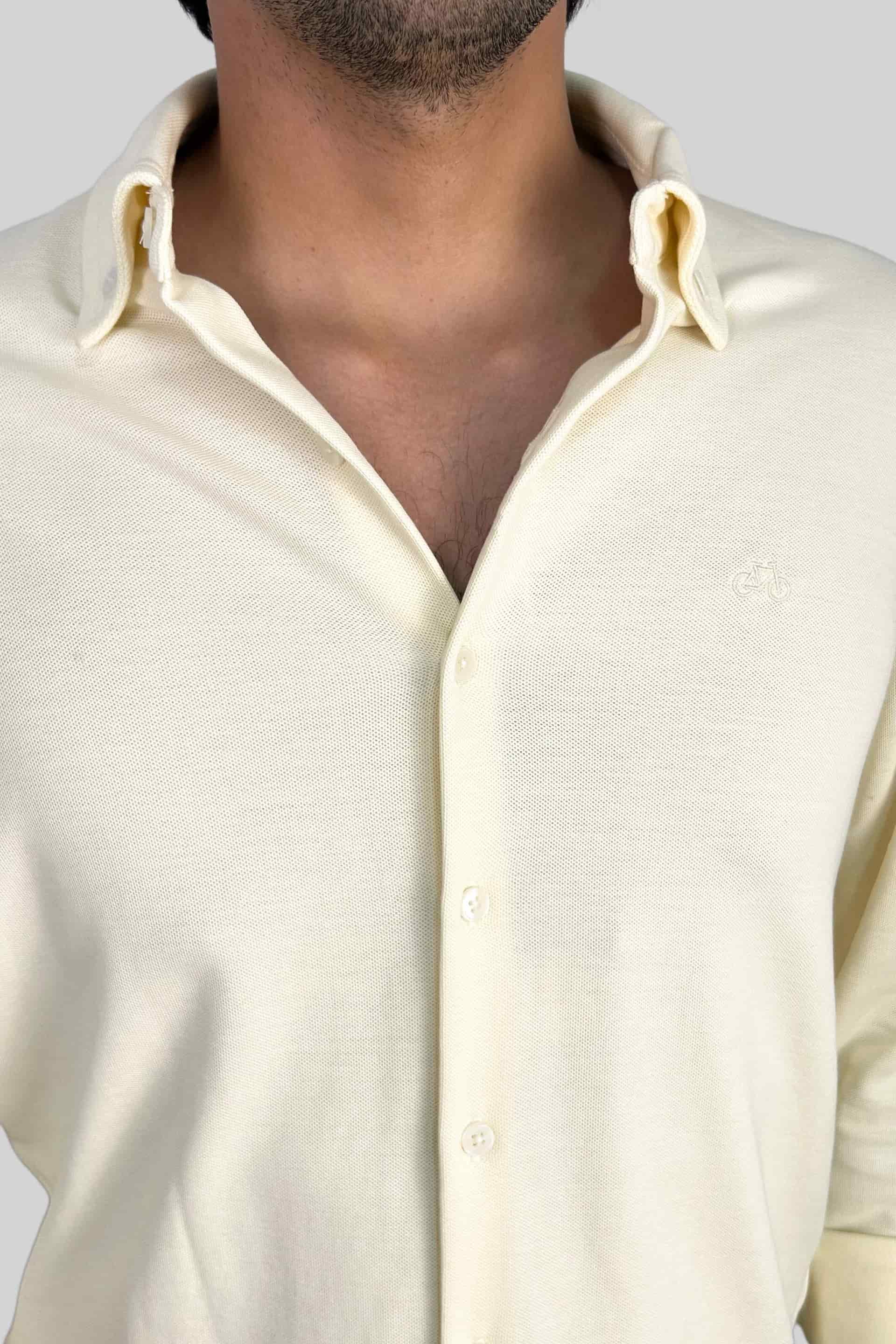 CAMISA PIQUE OFF WHITE - miniatura 2