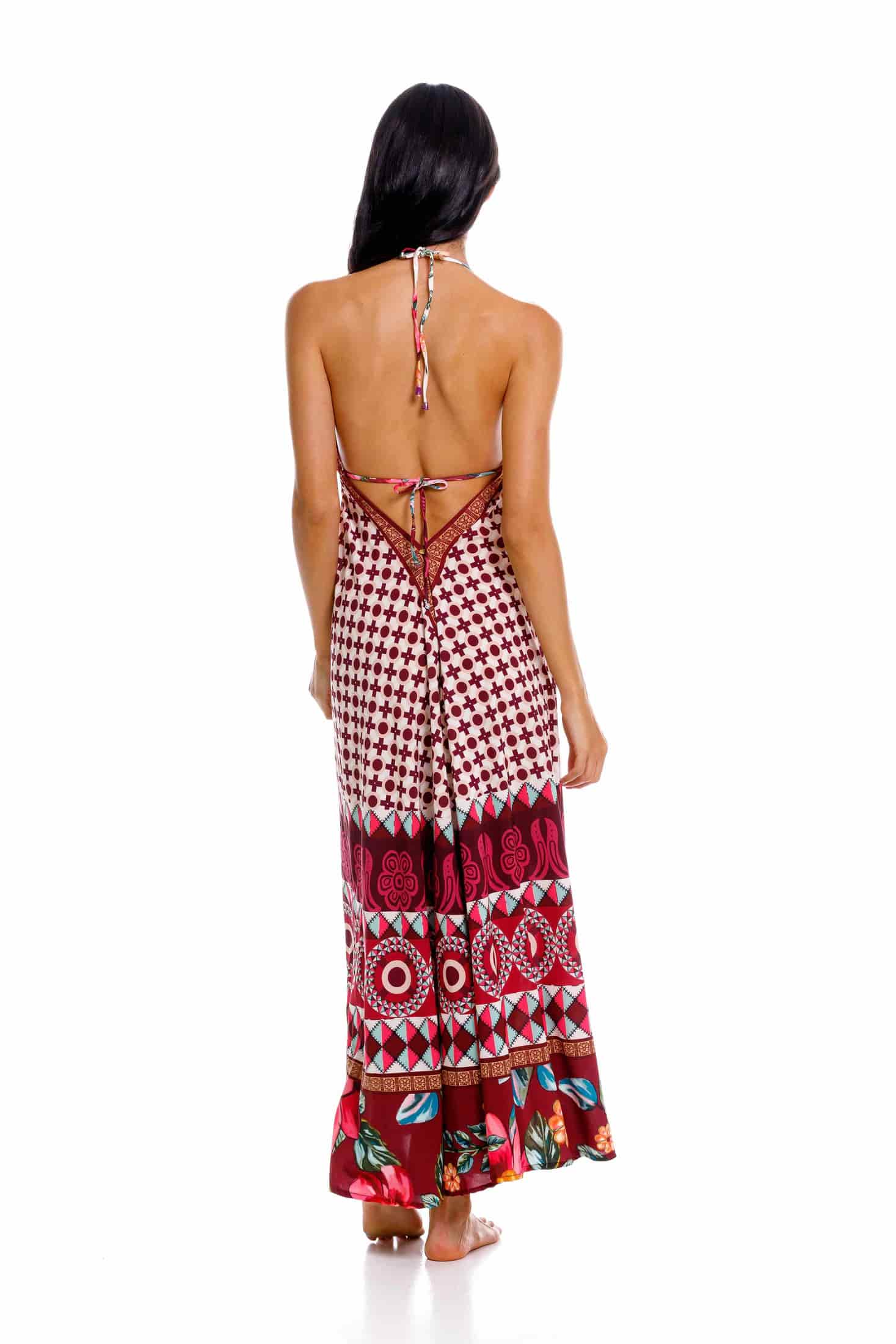 Vestido Largo Bohemia Kenia Patch - miniatura 2