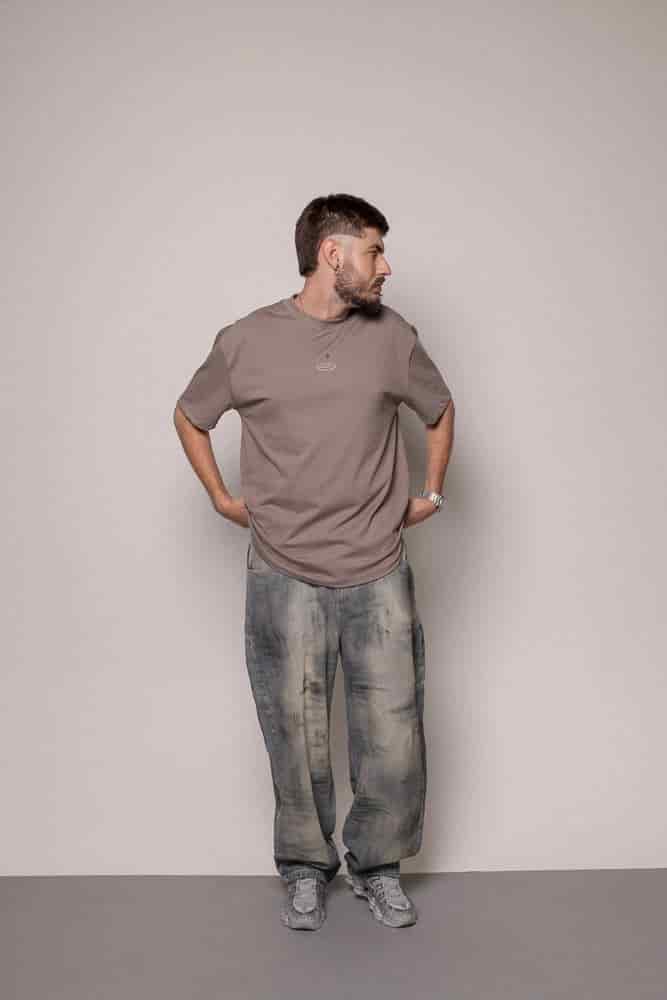 Camiseta Basica Sogno-Gris - miniatura 4