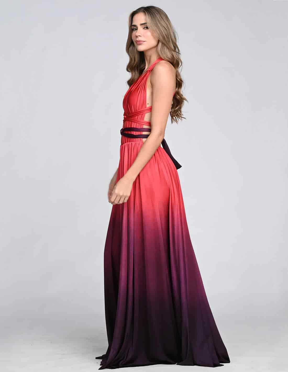 Vestido Plutón Wild Wine + Deep Purple - miniatura 3