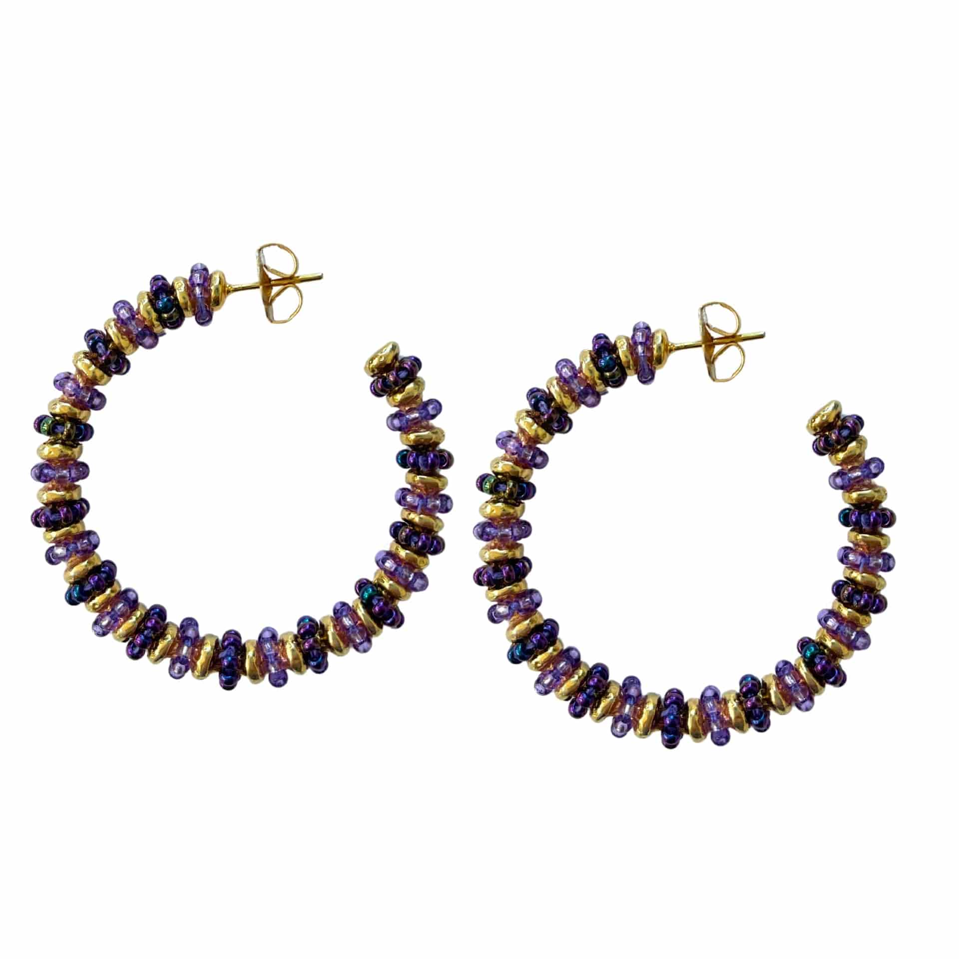 Formation Beaded Maxi Hoops - miniatura 5