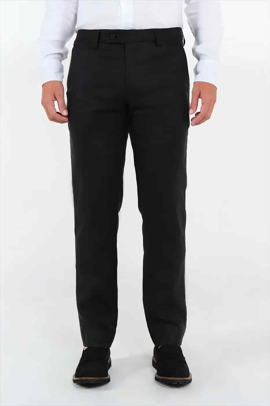 Traje Classic Fit 100% Lino Negro - miniatura 9