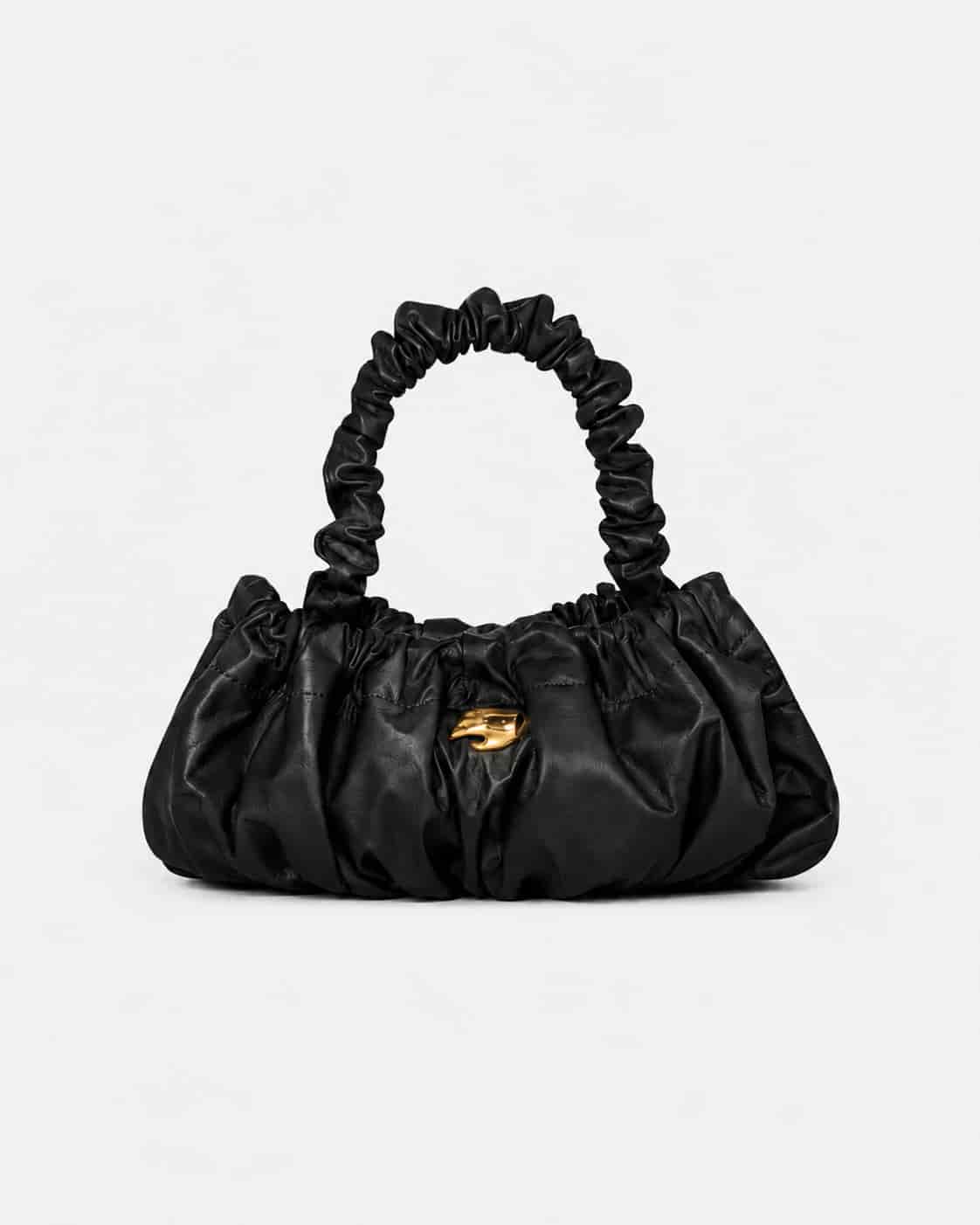 Pierre M Black Leather Bag - miniatura 1
