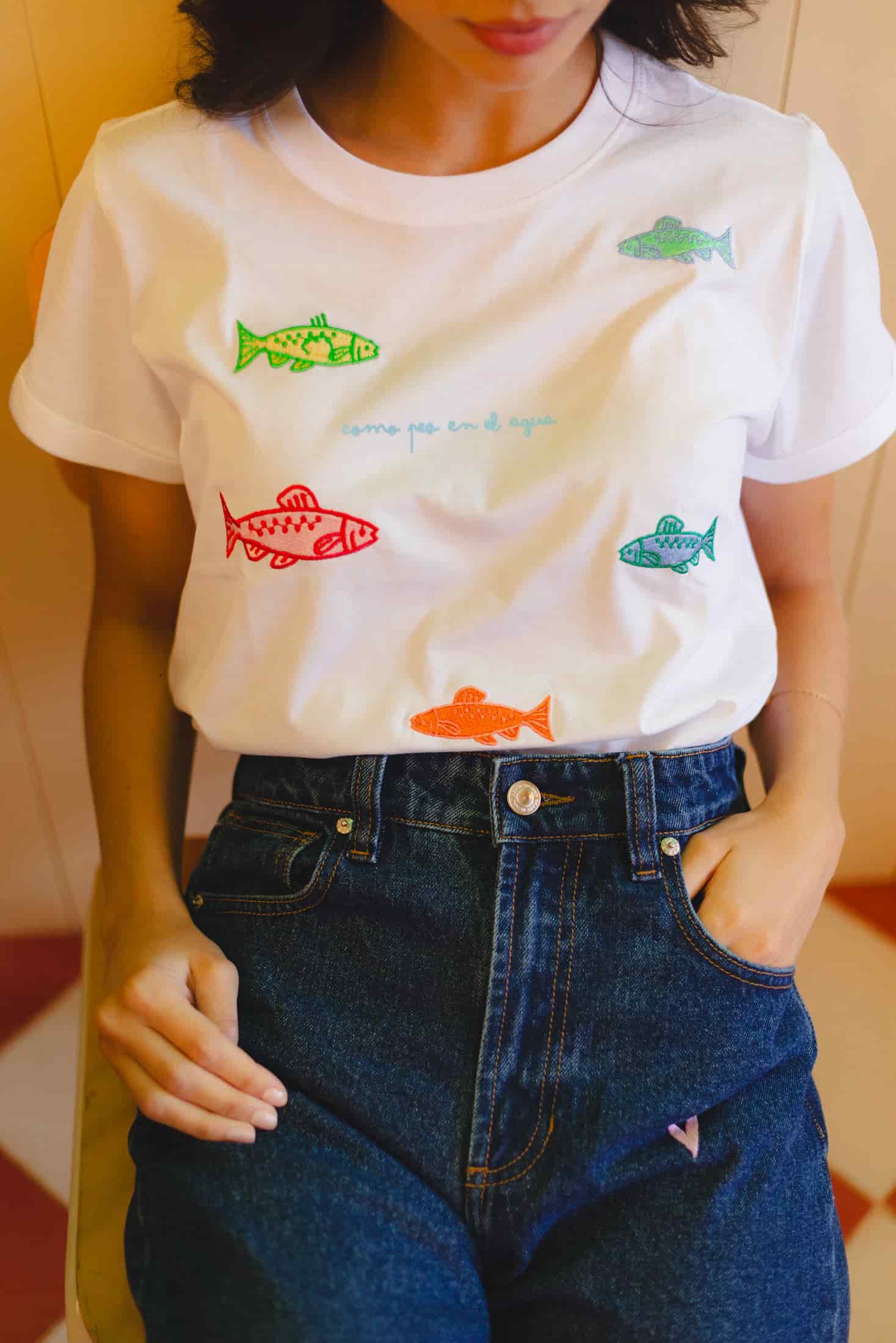 Como Pez En El Agua Oversized Tee - miniatura 2