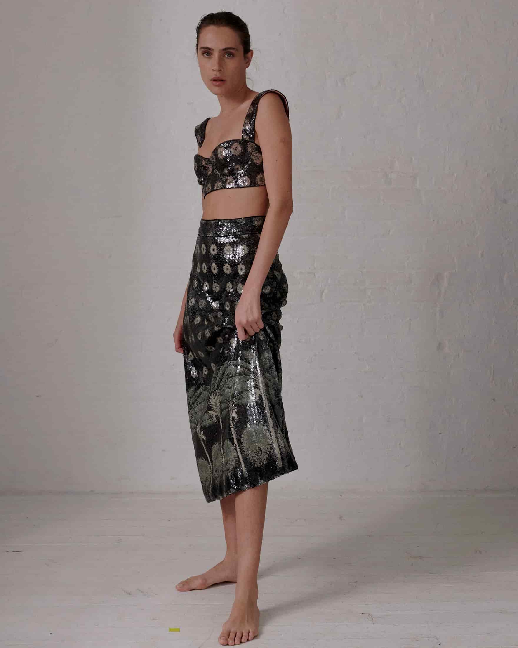 Delirio Sequins Top / Green - miniatura 3