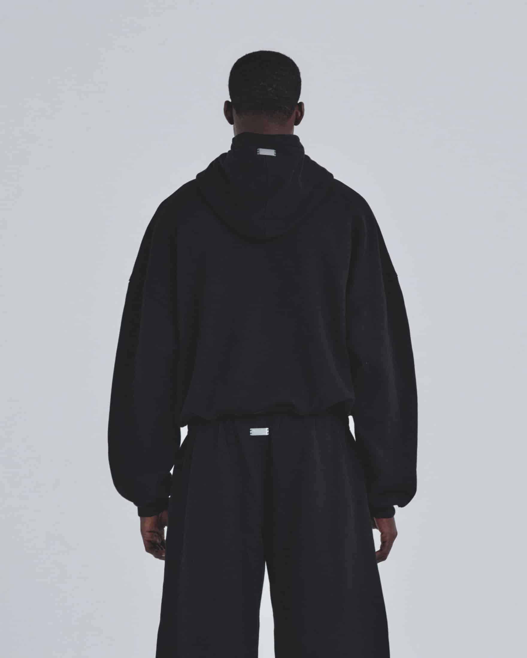 Holy State Deco Boxy Fit Hoodie Black - miniatura 7