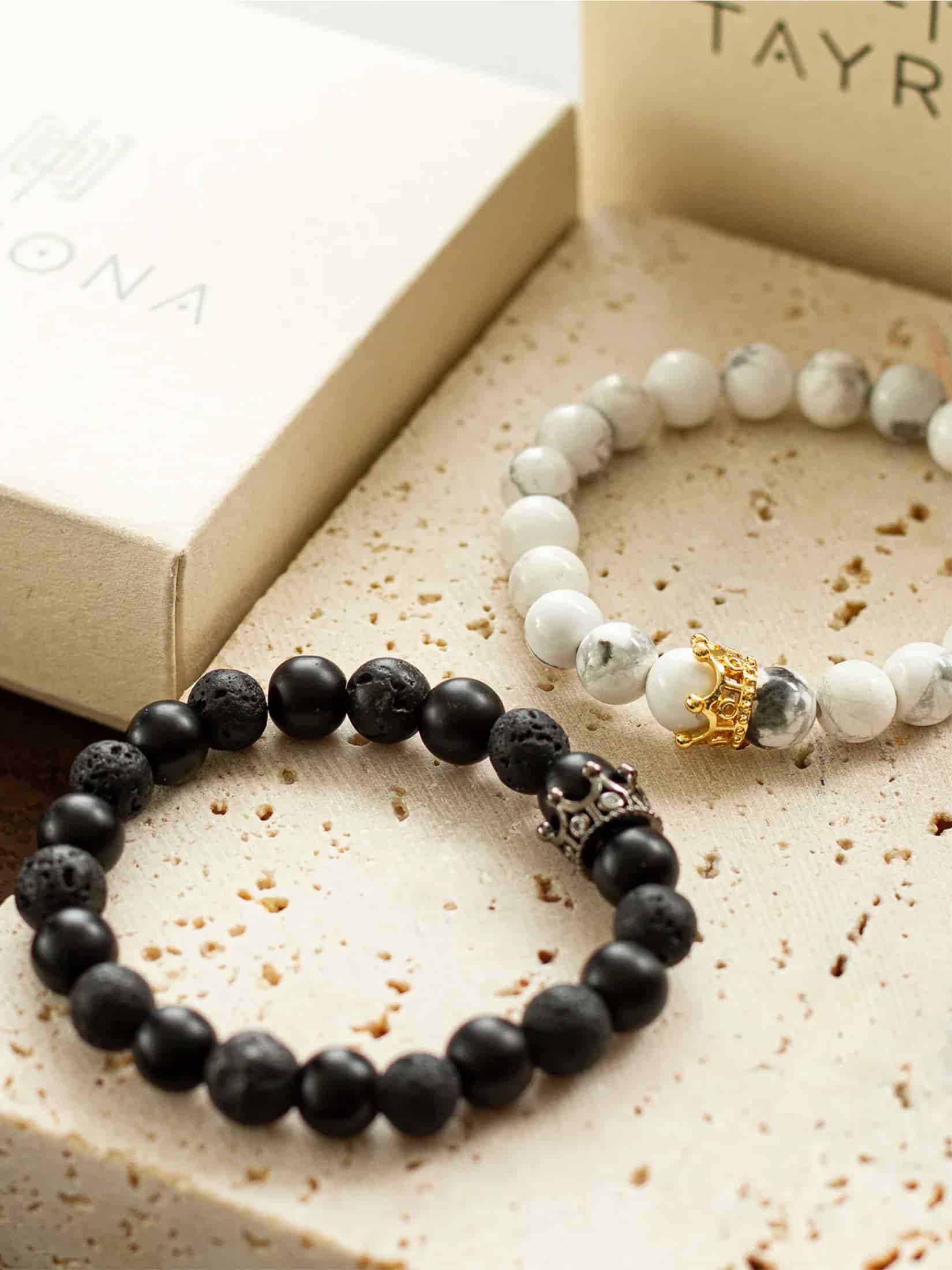 Brazalete Pareja Onyx 8mm - miniatura 7