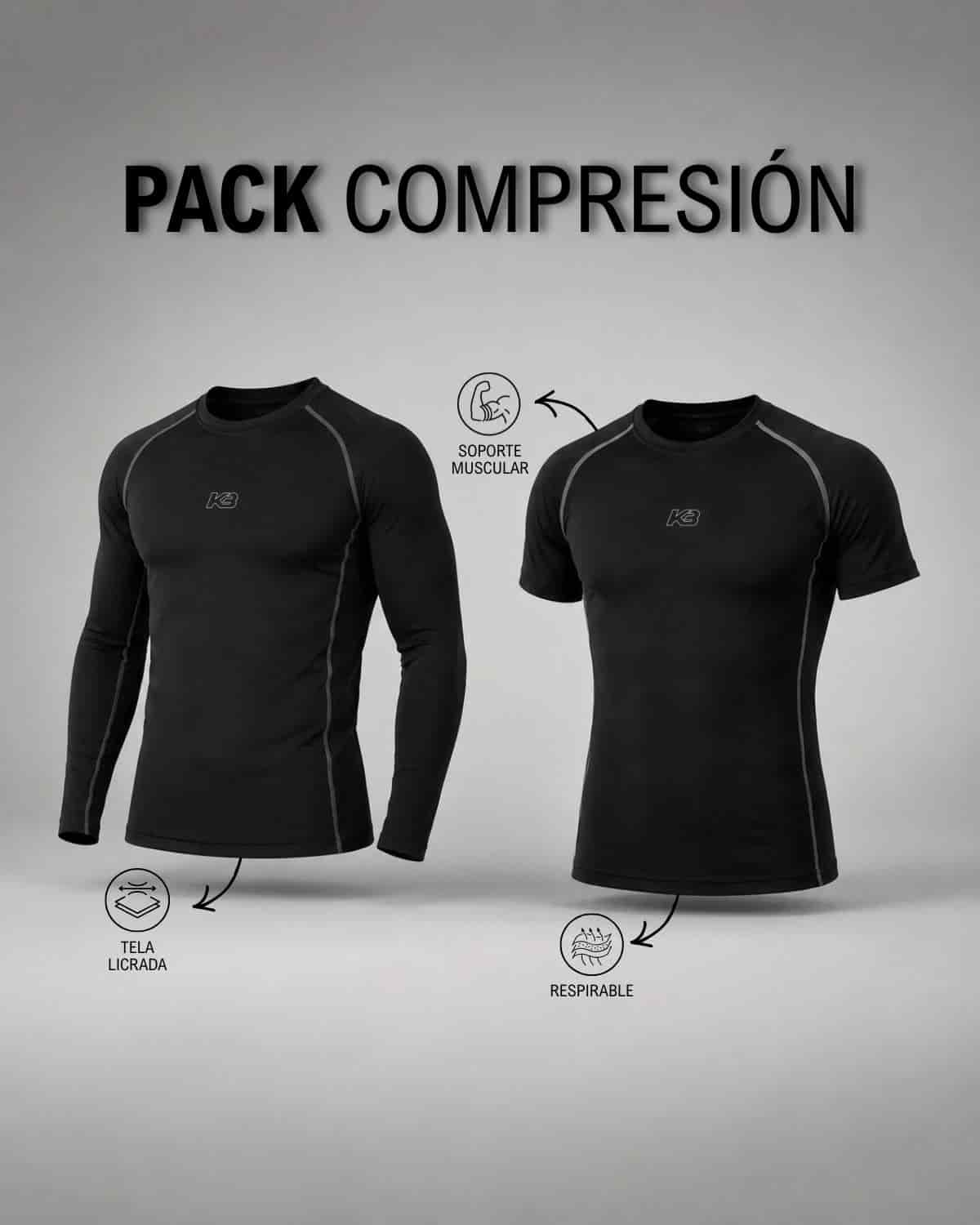 Pack Compresion X2 Ref 383 y 381 | KBMEN RF.416 - miniatura 2