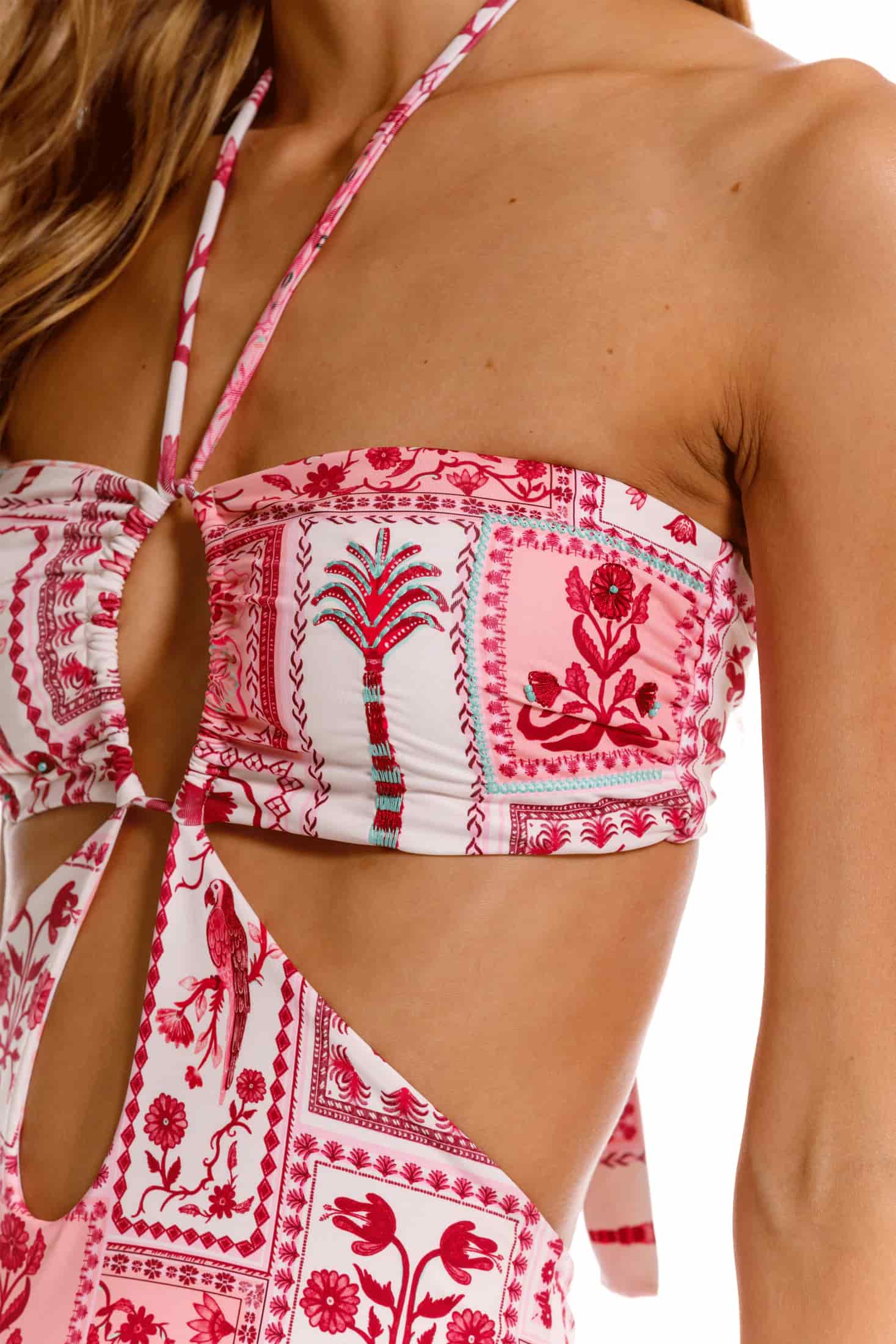 Entero Strapless U Rosseta Rosa - miniatura 3