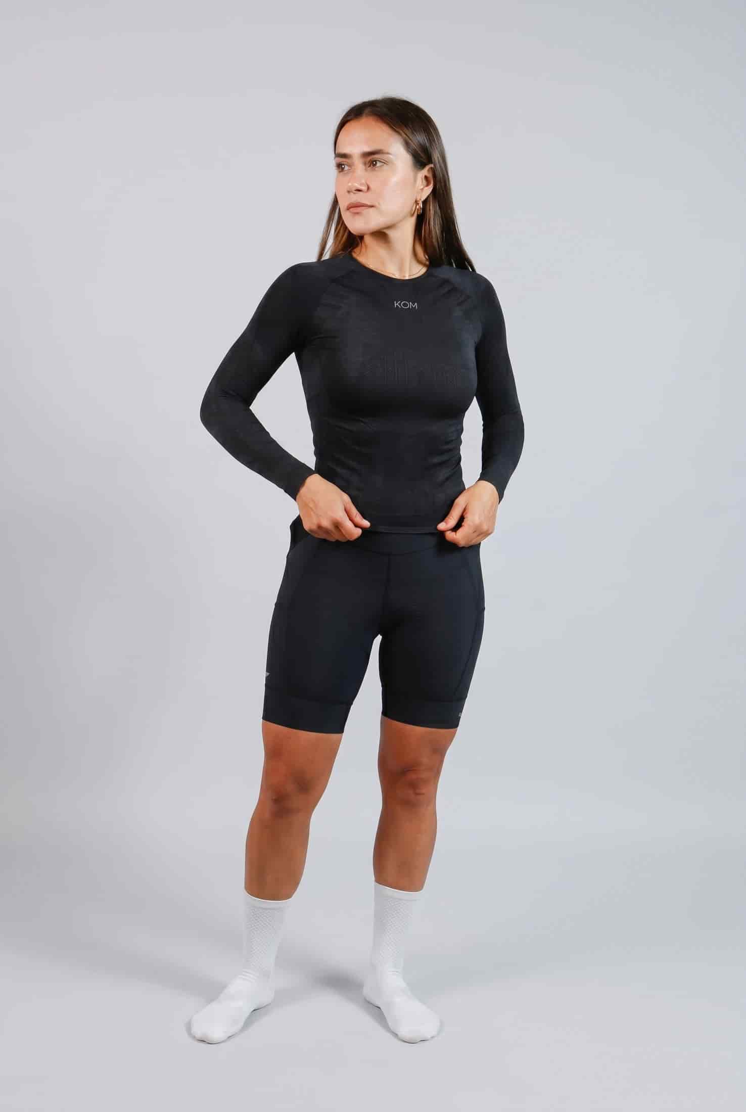 Camisilla interior manga larga baselayer ciclismo & running - miniatura 1