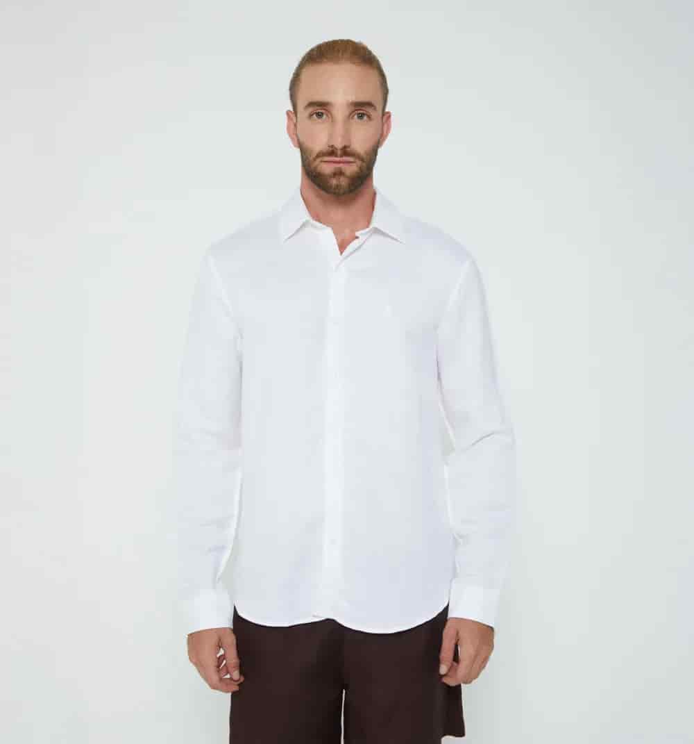 Camisa para hombre de lino - miniatura 32
