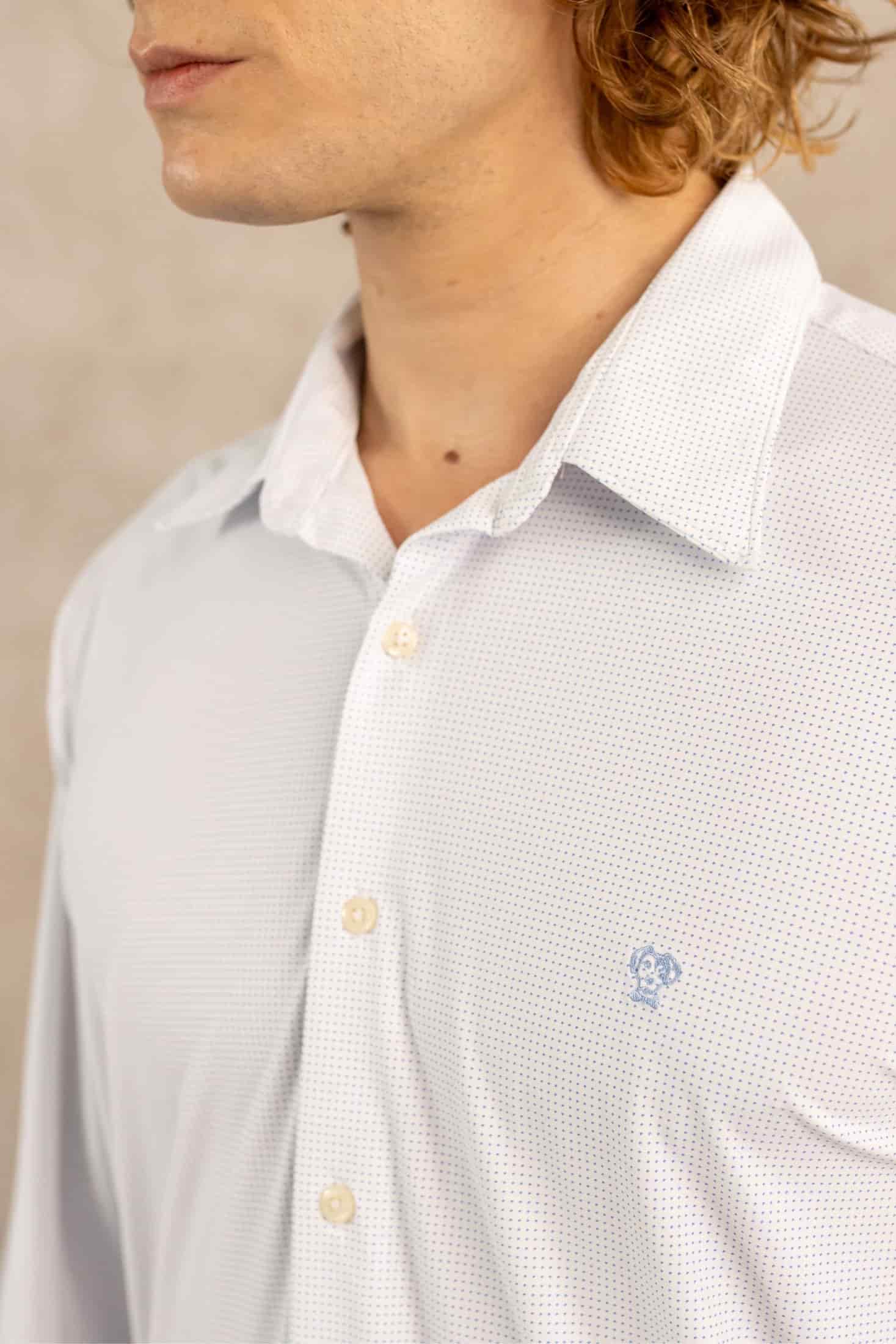 Camisa Performance Blue Dots - miniatura 5