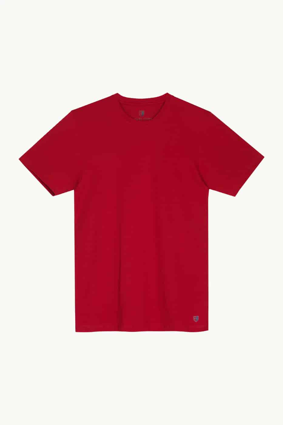 T-shirt Slim Fit 100% Algodón Rojo - miniatura 4