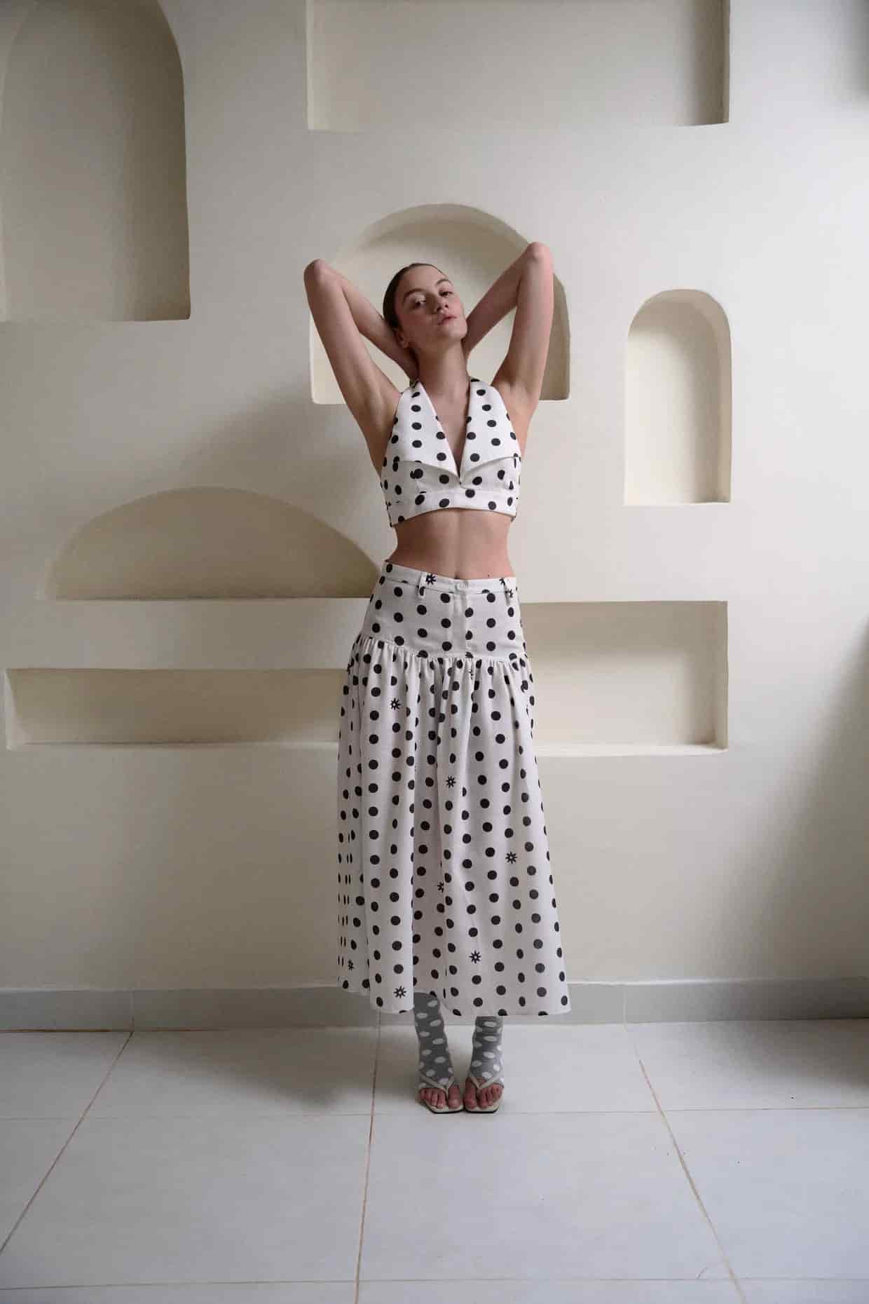 DOTTIE MAXI SKIRT - miniatura 1