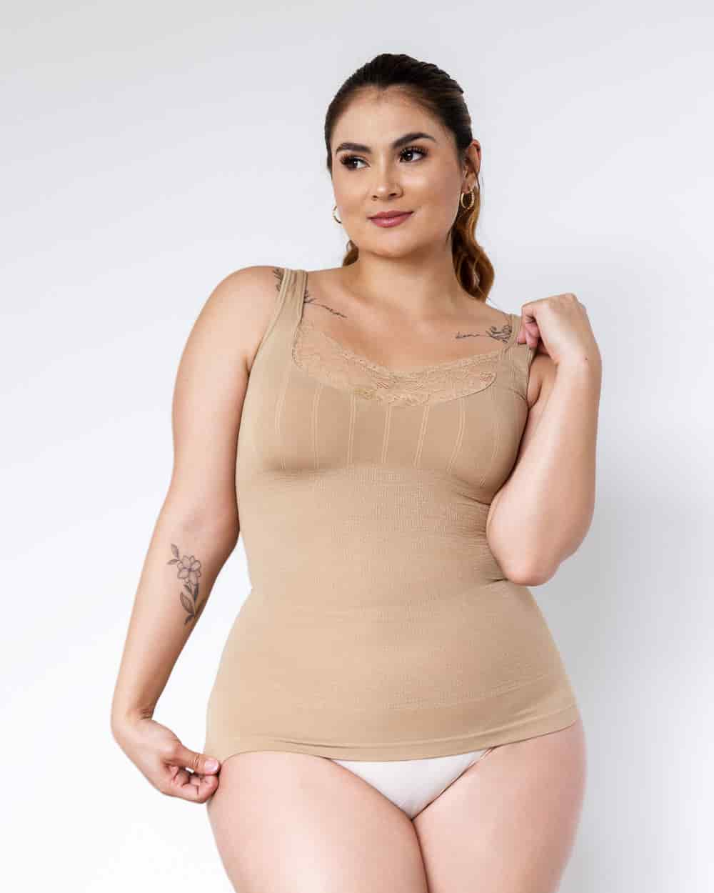 Camiseta Faja con Encaje para mujer - miniatura 4