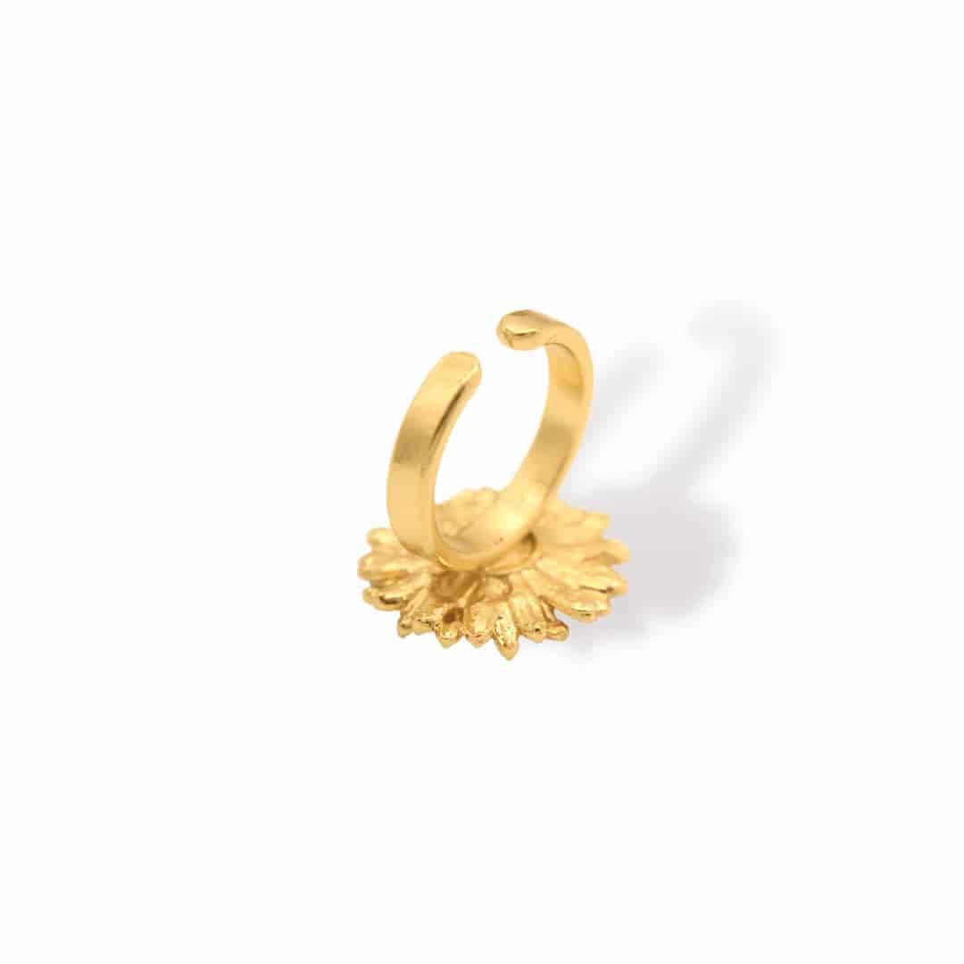 Anillo con flor de margarita mediana - miniatura 2