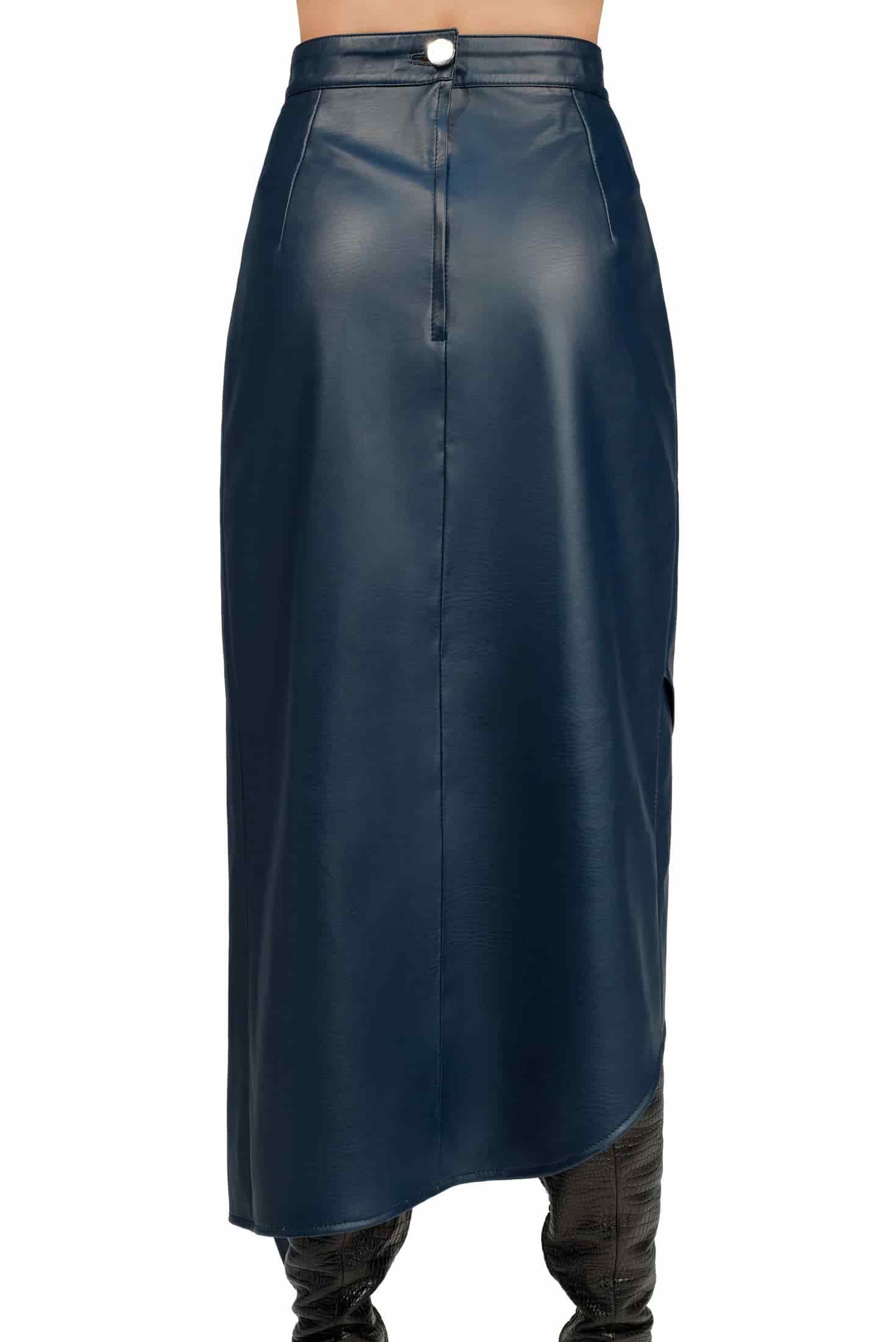 LEATHER PETAL SKIRT - miniatura 4
