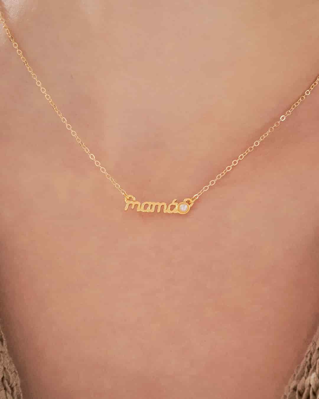 Collar Mamá Perla + Sobre de regalo - miniatura 1