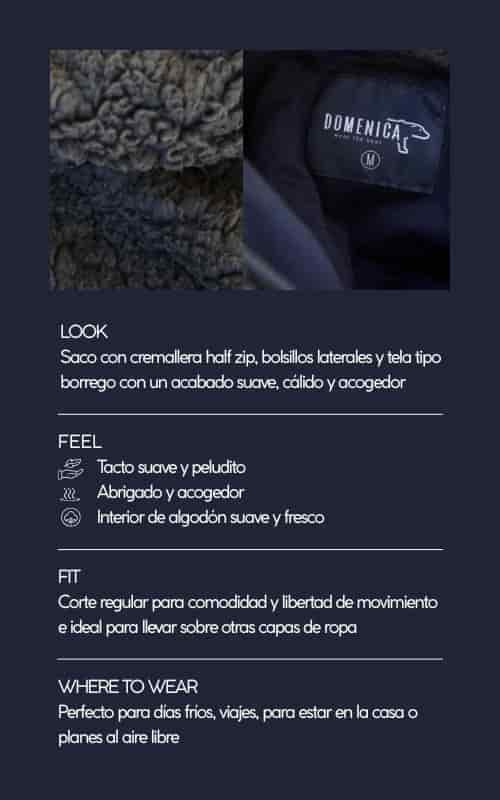 SACO OVEJERO GRIS OSCURO - UNISEX - miniatura 6