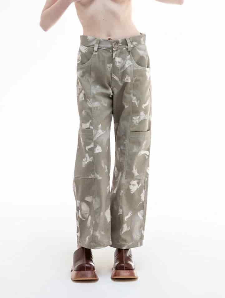 WIDE LEG CARGO TROUSERS - miniatura 1