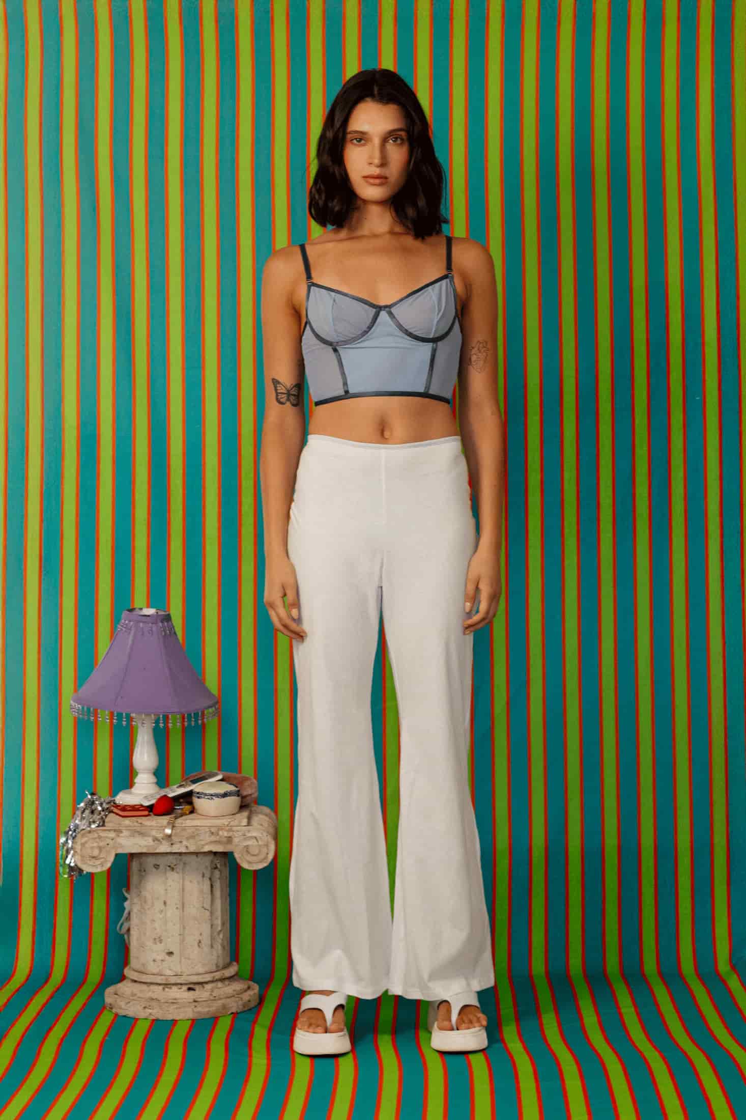 Rojas Pants In Offwhite - miniatura 1