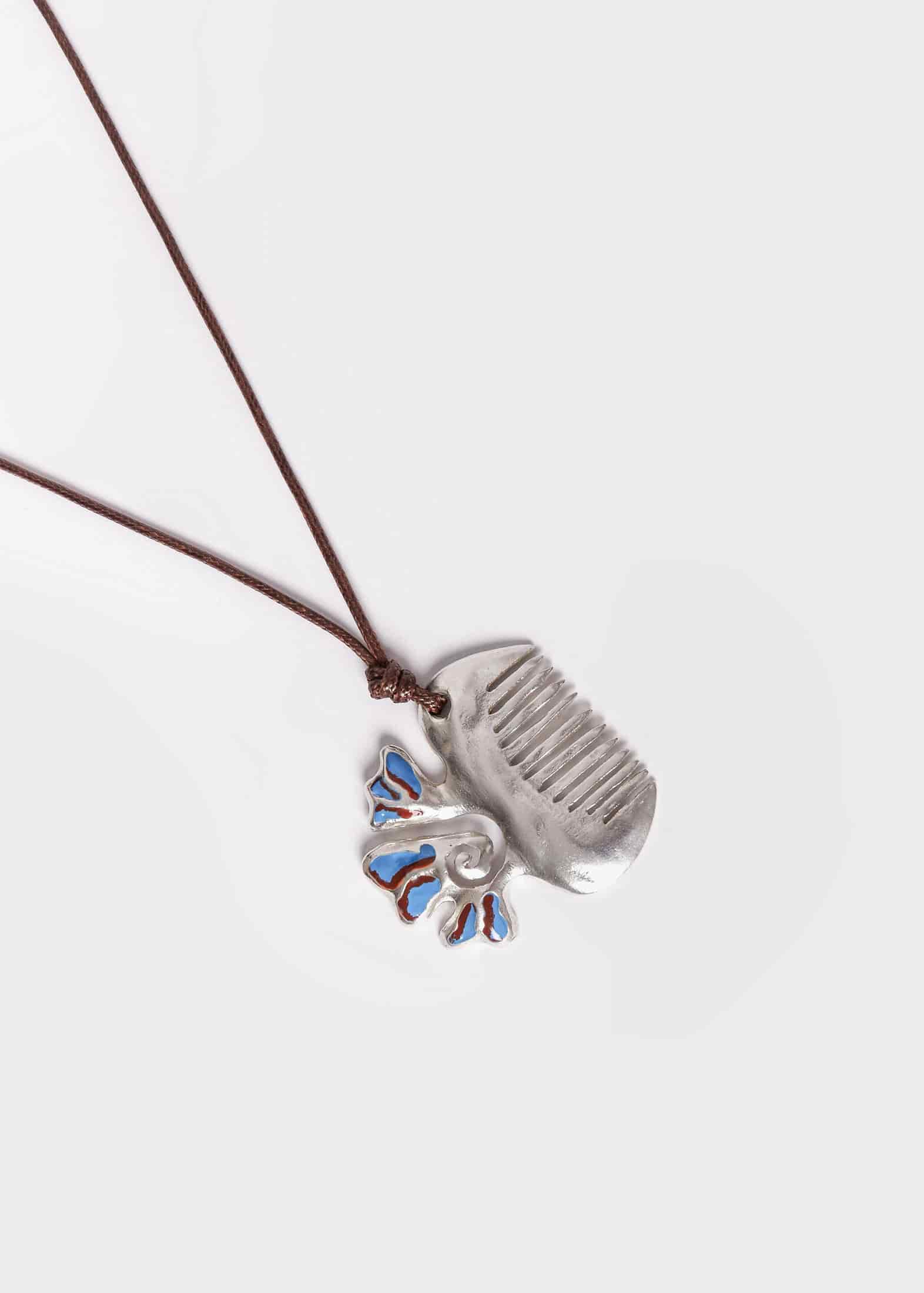 Collar Peineta Azul - miniatura 1