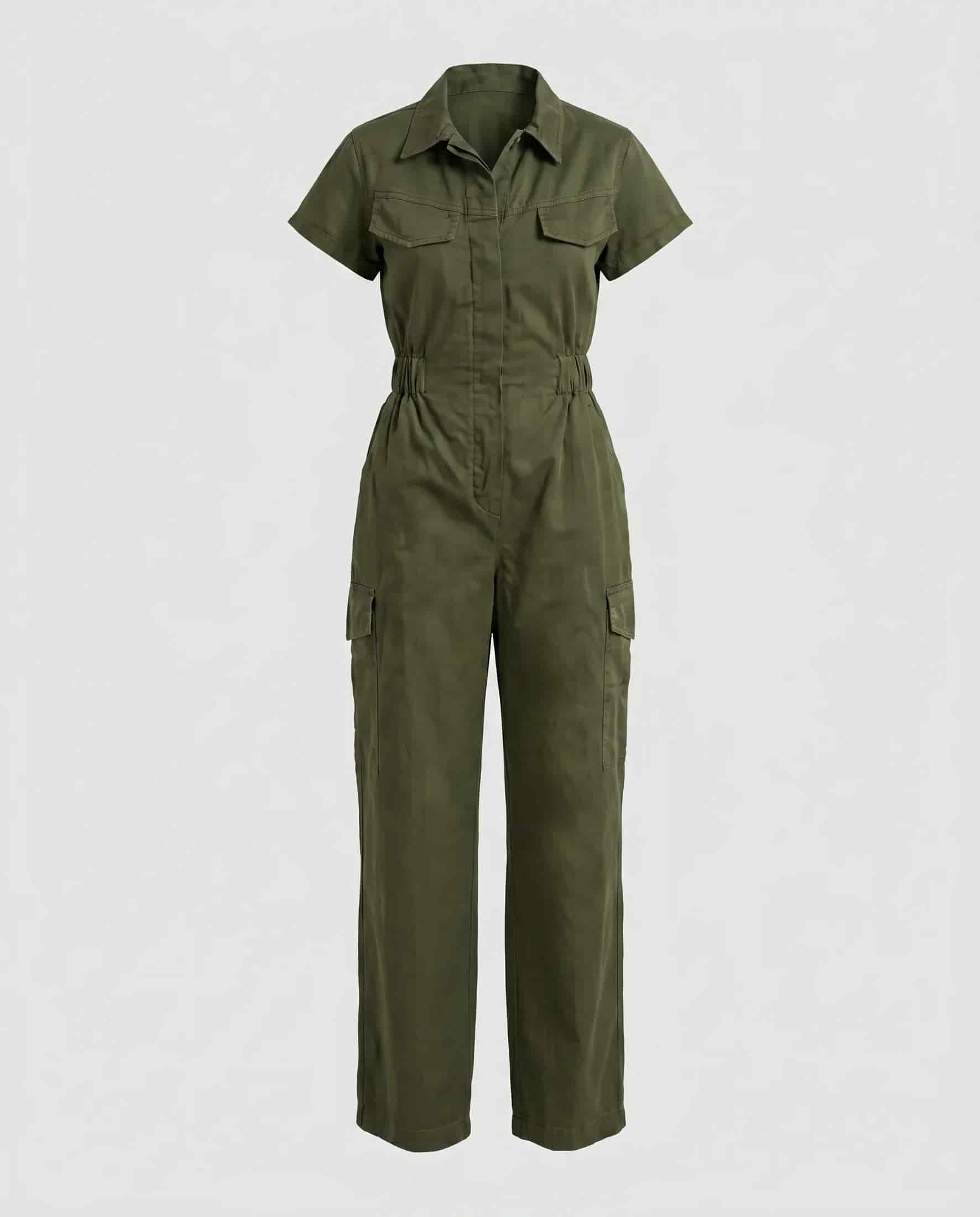 Organic Cotton Cargo Jumpsuit - miniatura 6