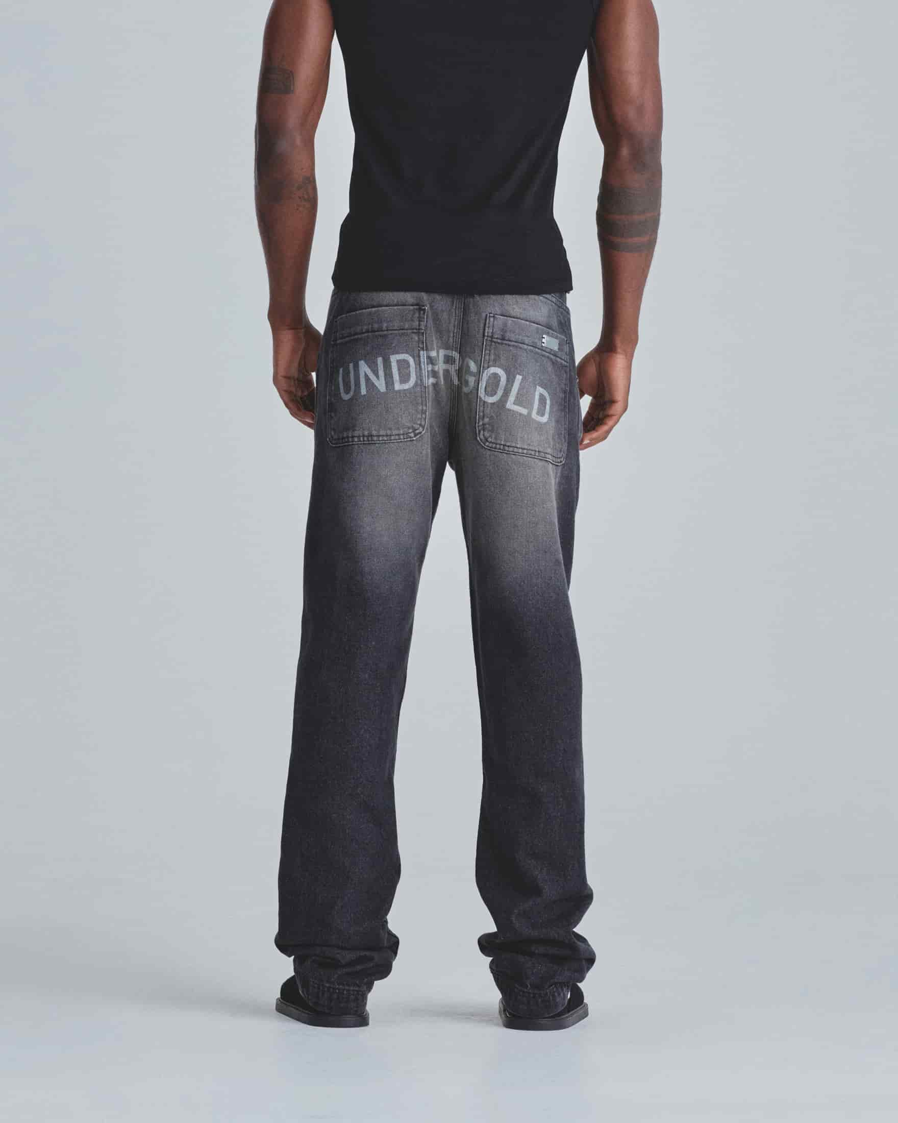 Line Basic Slim fit Fit Jeans Washed Black - miniatura 7