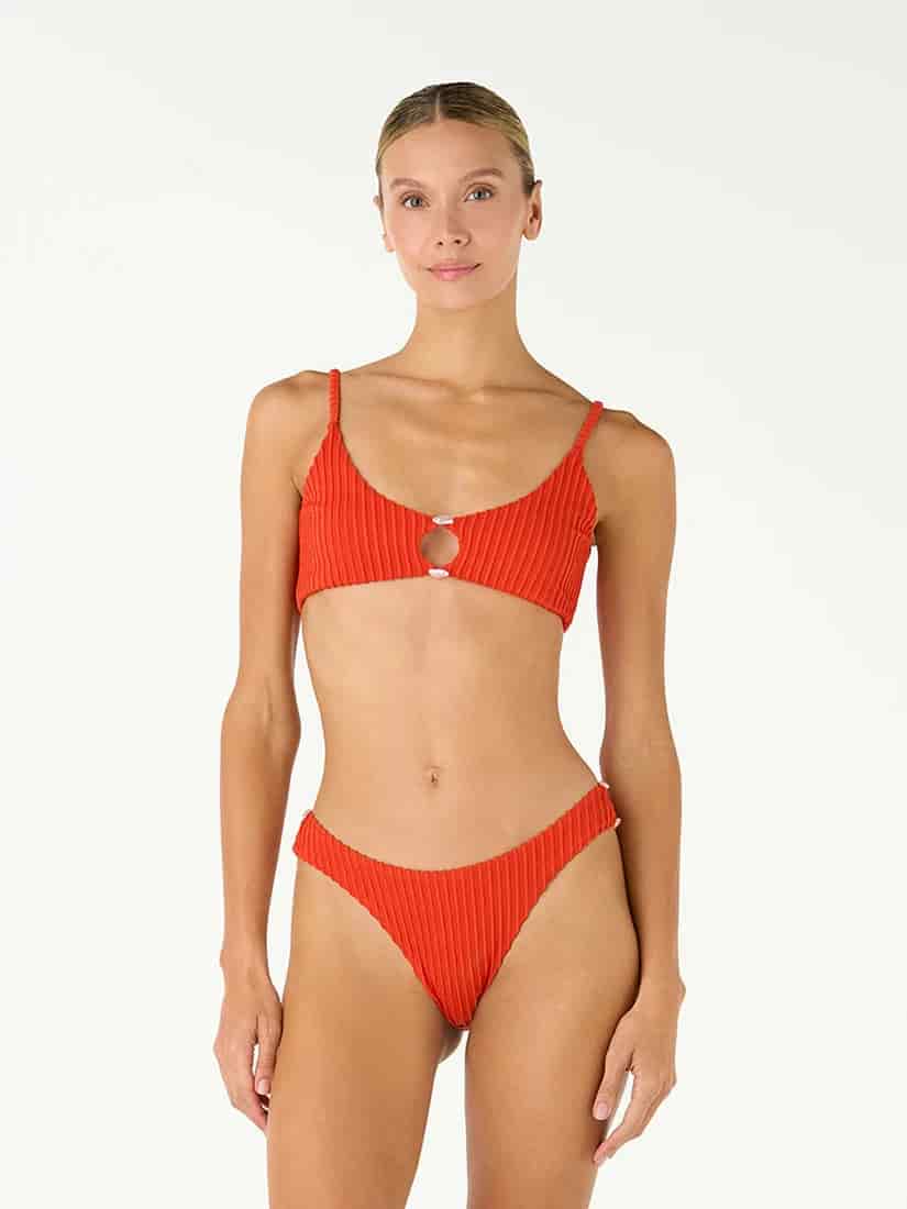 Panty de Bikini Elisa Shell Red - miniatura 3
