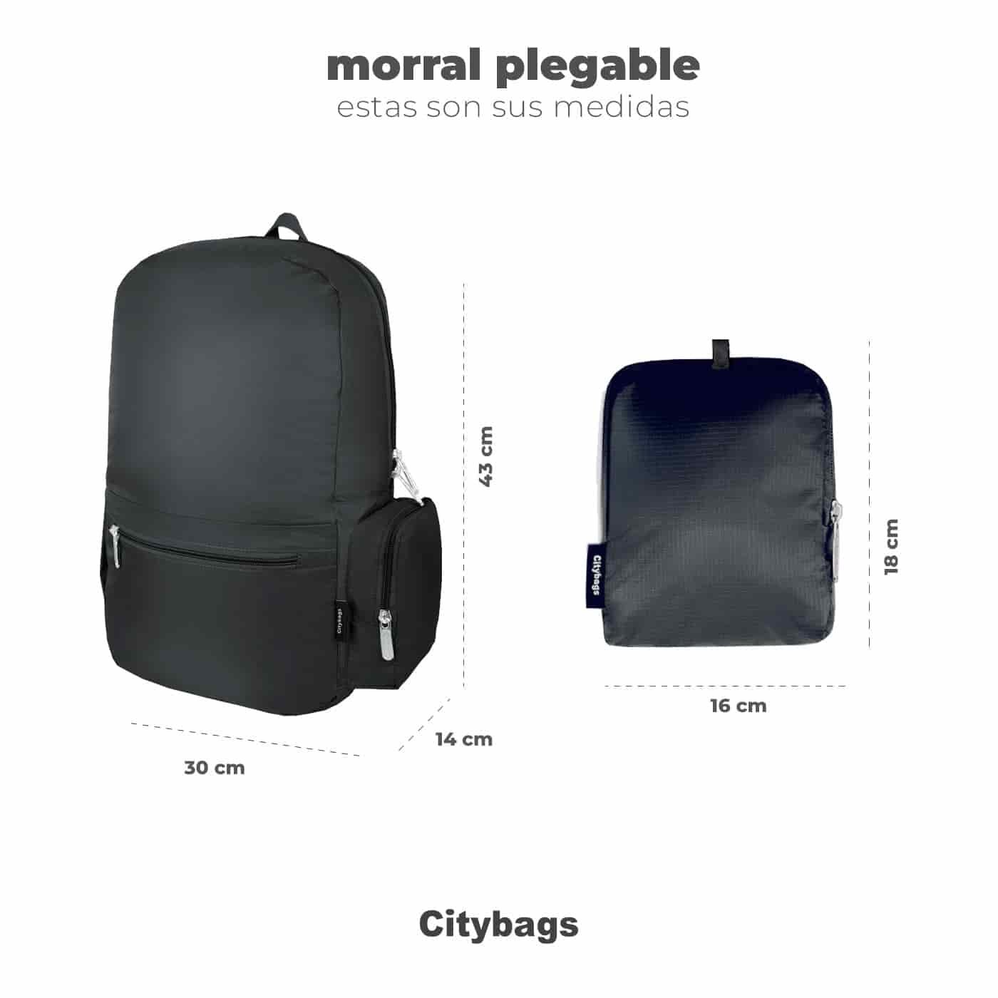 Morral Plegable ULTRA Estampado Happy Citybags Multicolor - miniatura 7