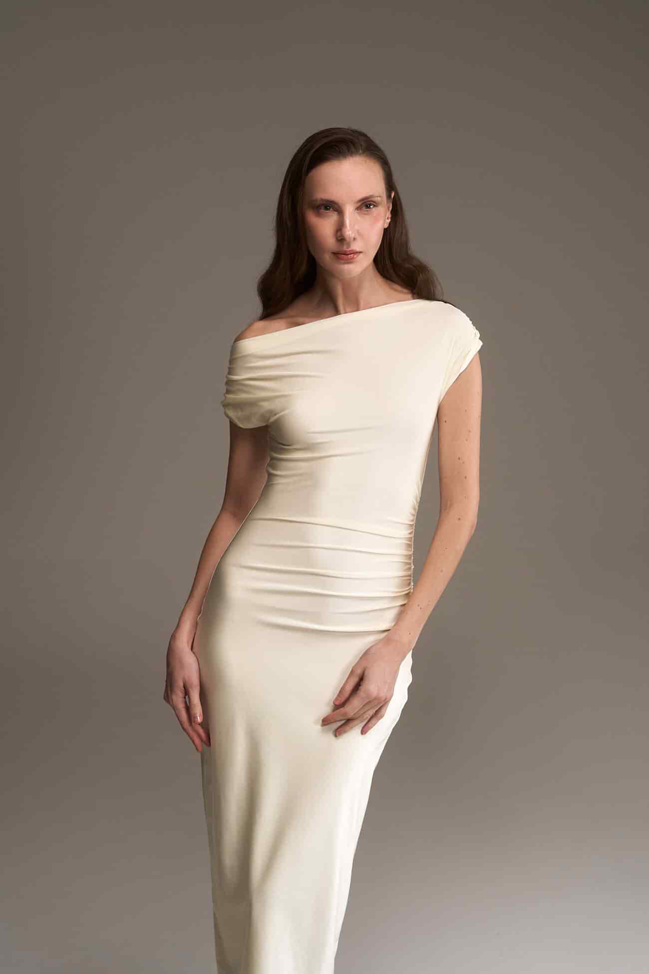 IVORY HUDA MIDI DRESS - miniatura 2