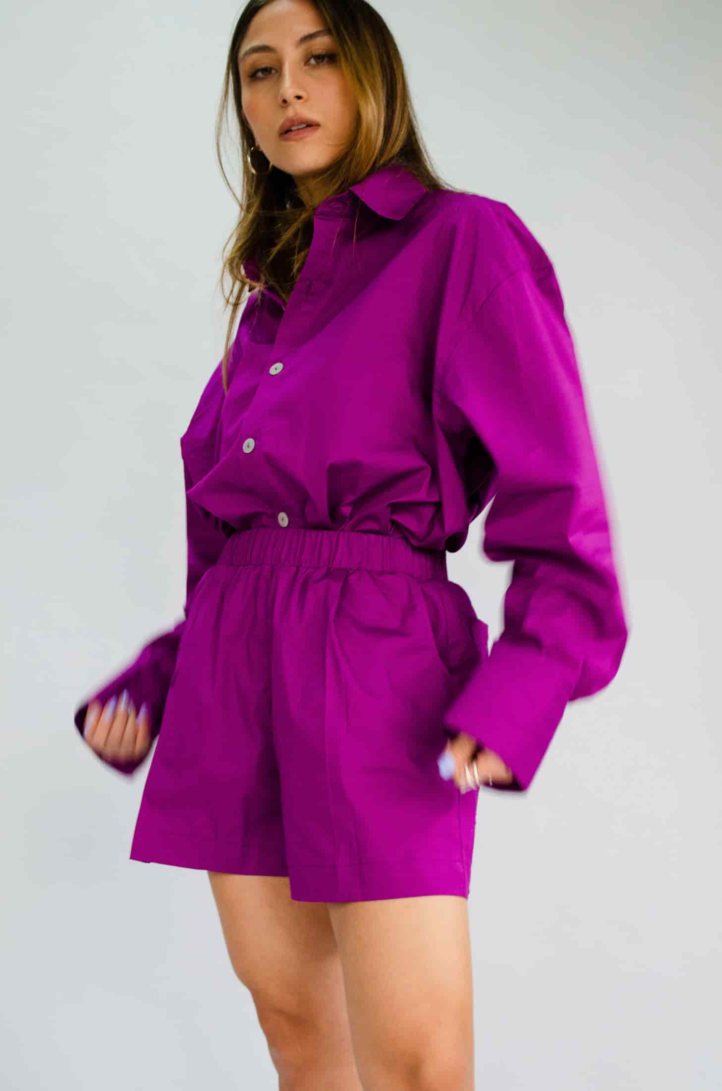 Short Plena de algodón - Morado Lollipop - miniatura 3