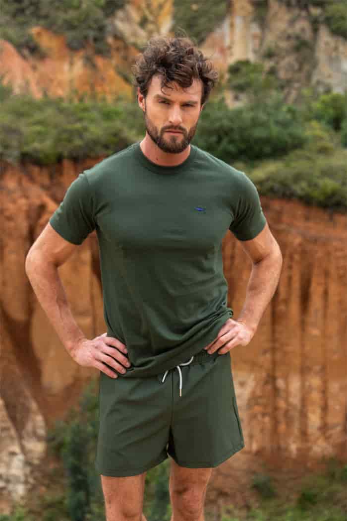 CAMISETA VERDE MILITAR - miniatura 2