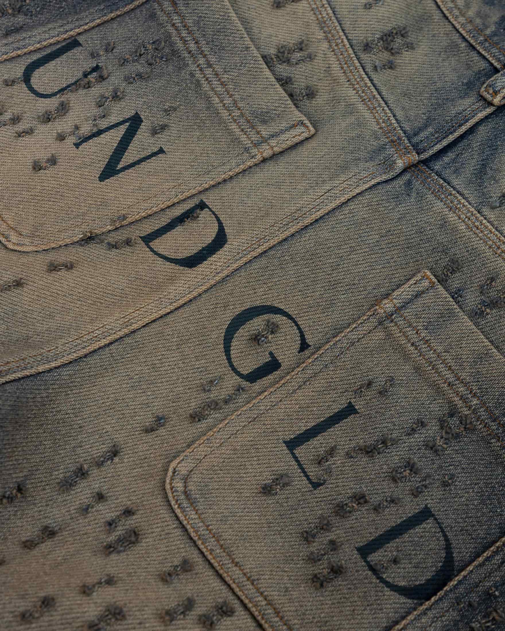 Agnus Dei U Ripped Barrel Jean Dirty Blue - miniatura 10