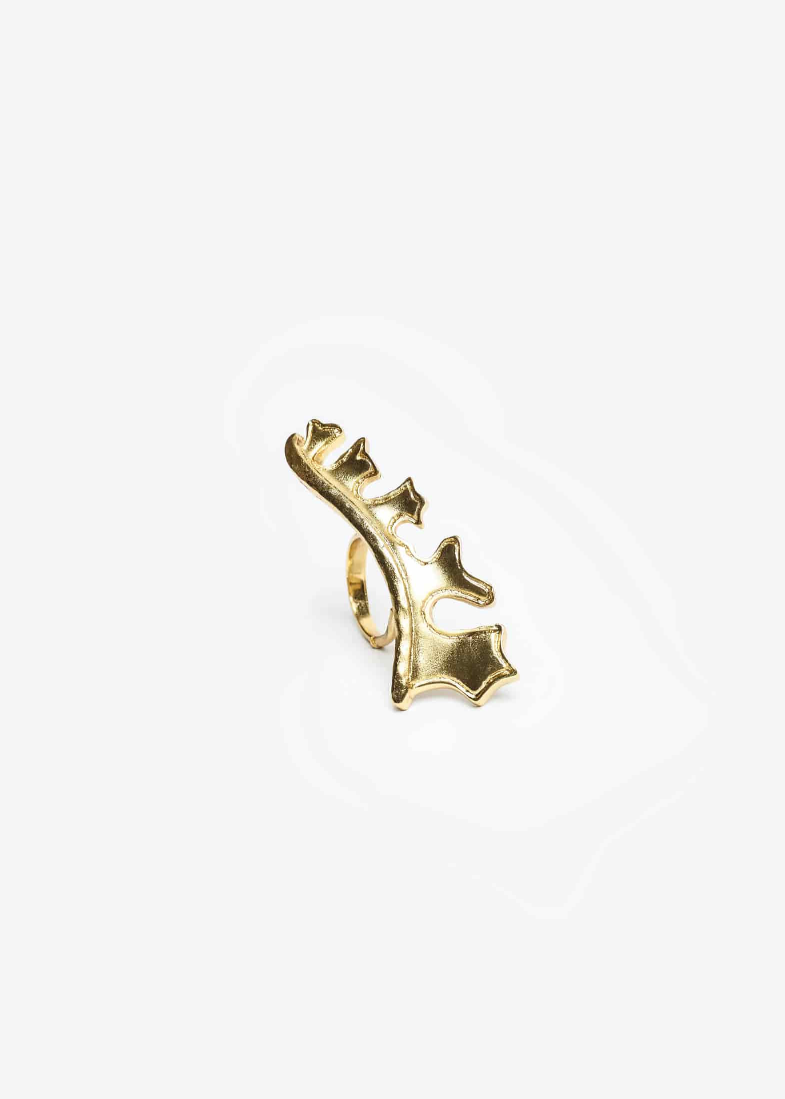 CLOSED EYE PETAL RING - miniatura 2