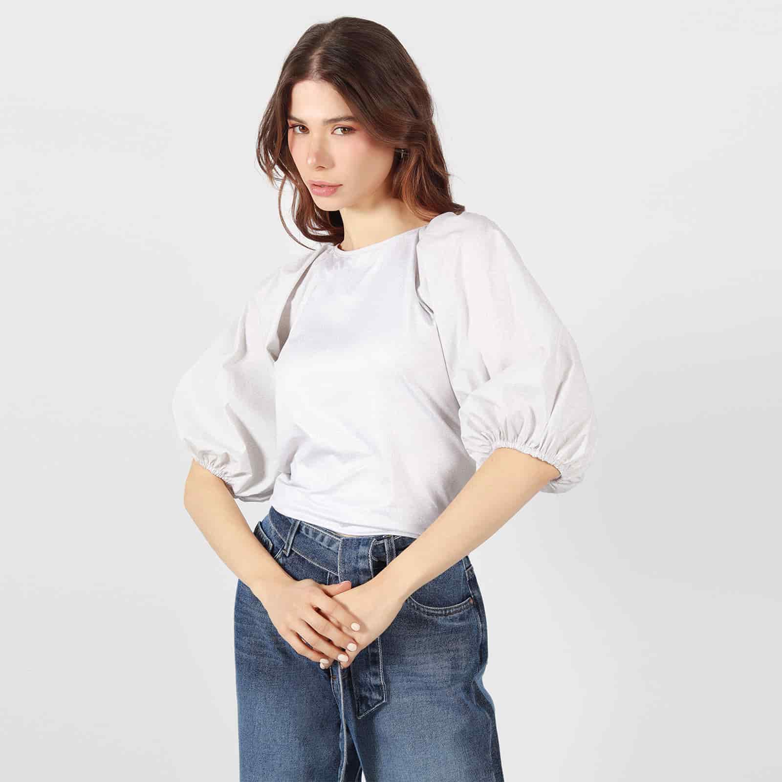 Blusa Cuello Bandeja Manga 3cuartos - miniatura 32