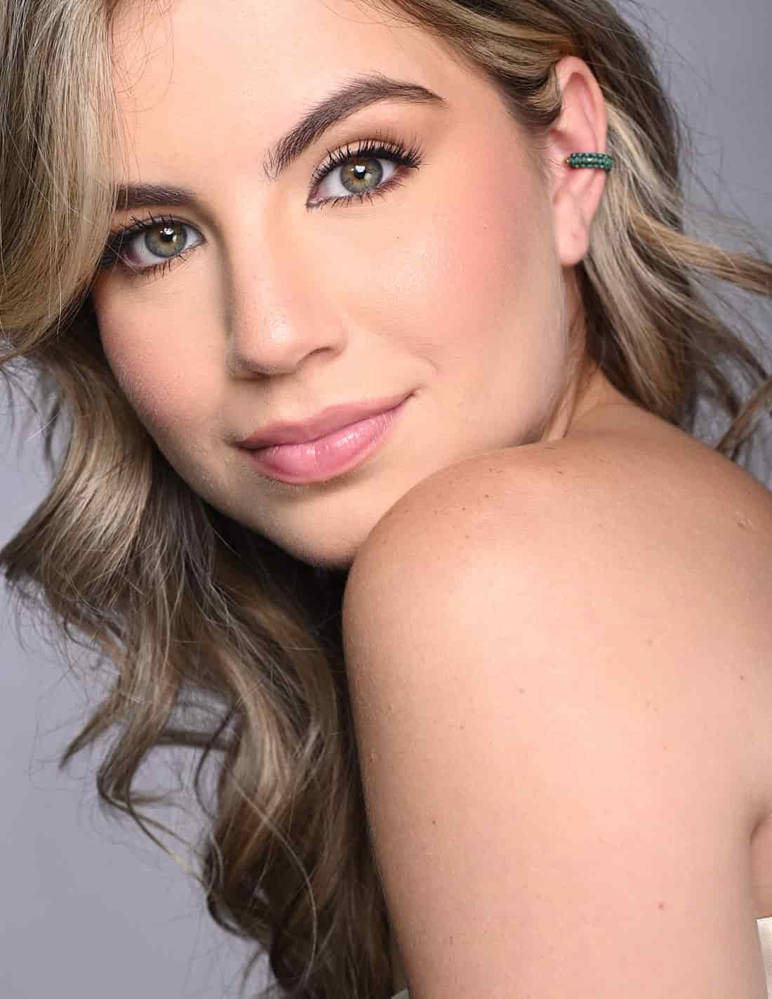 Ear Cuff Luna Creciente Oil Green - miniatura 1