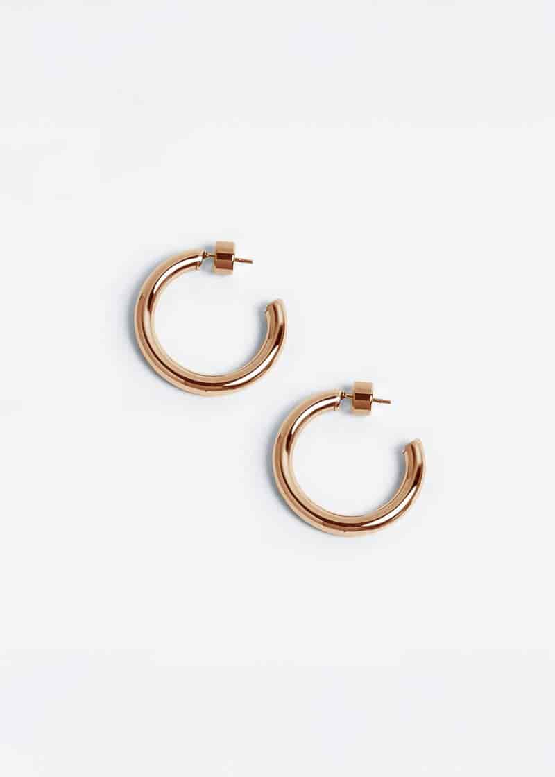 Small Chunky Hoops Rosado - miniatura 2
