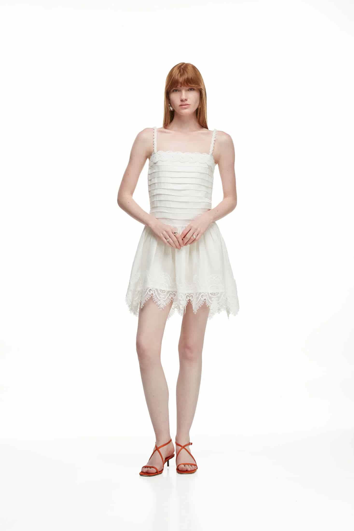 CLARA MINI DRESS WHITE - miniatura 1