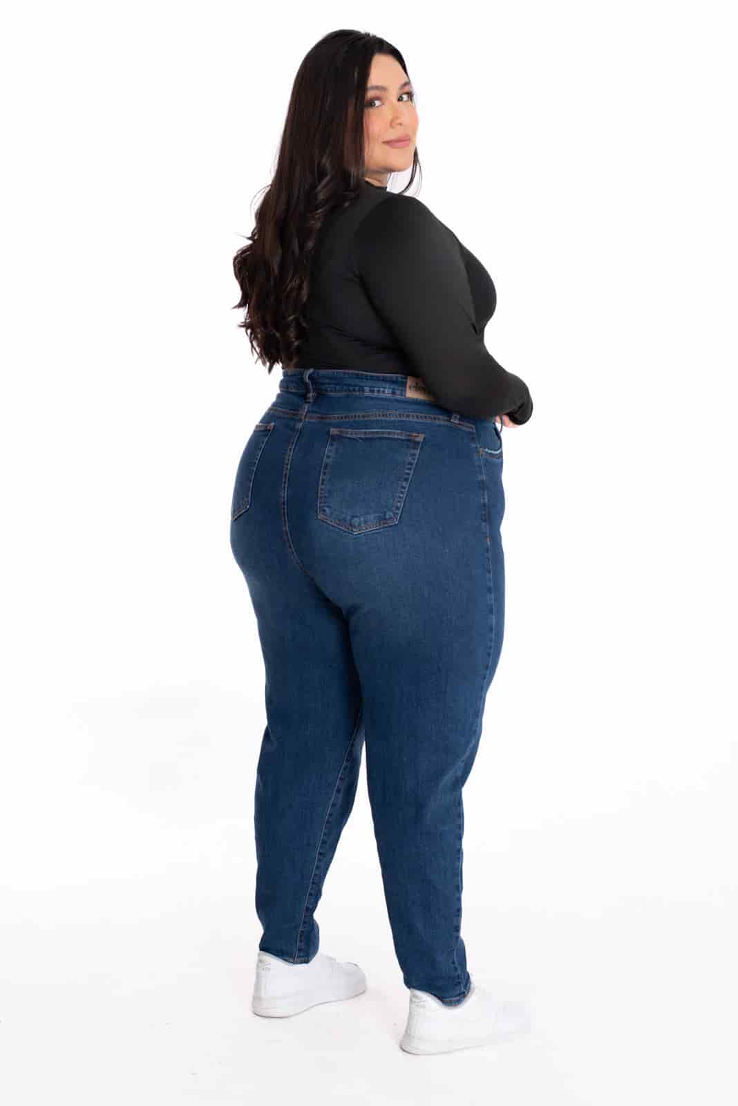 Jean Mom Azul Oscuro 424 - miniatura 6
