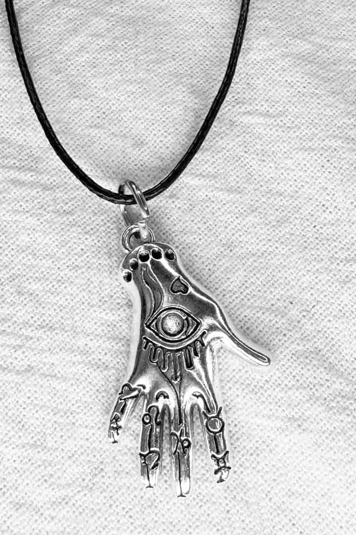 Collar cuerda mano quiromancia - miniatura 4