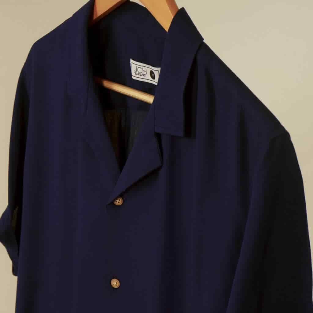 Camisa Bowling Azul Oscuro A09 - miniatura 3